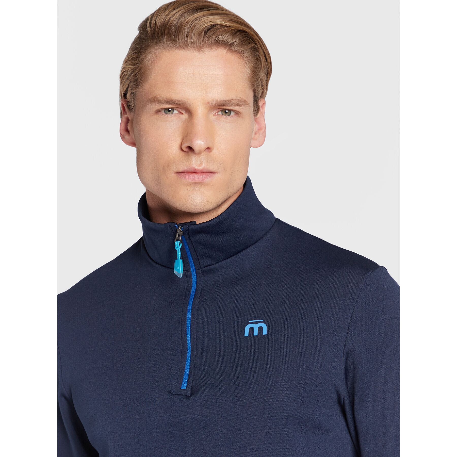 Mico Bluză tehnică MA00664 Bleumarin Regular Fit - Pled.ro