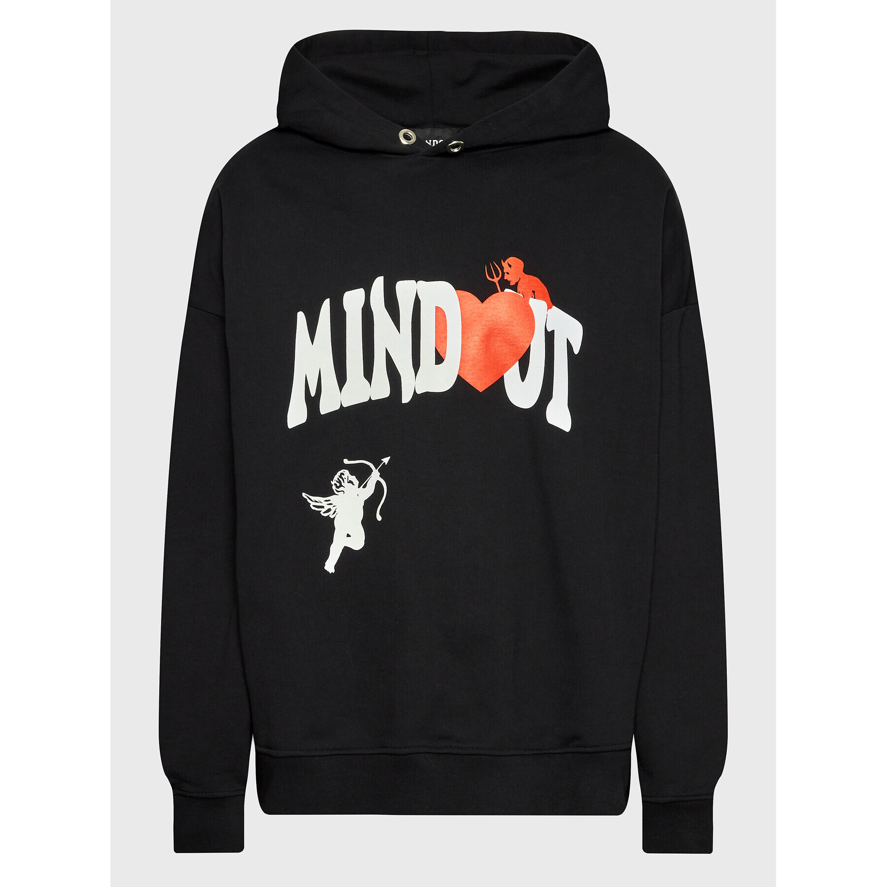 Mindout Bluză Unisex Heart Negru Oversize - Pled.ro