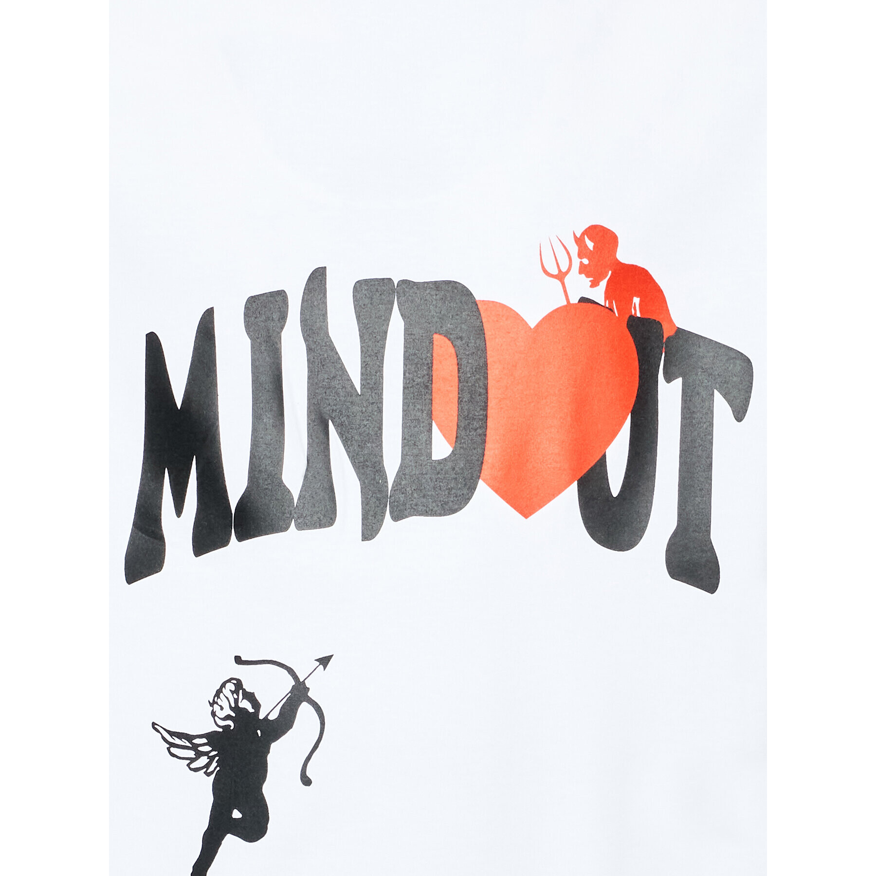 Mindout Tricou Unisex Heart Alb Oversize - Pled.ro