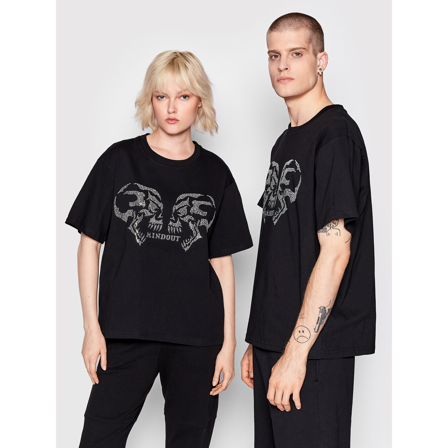 Mindout Tricou Unisex Rage Negru Oversize - Pled.ro