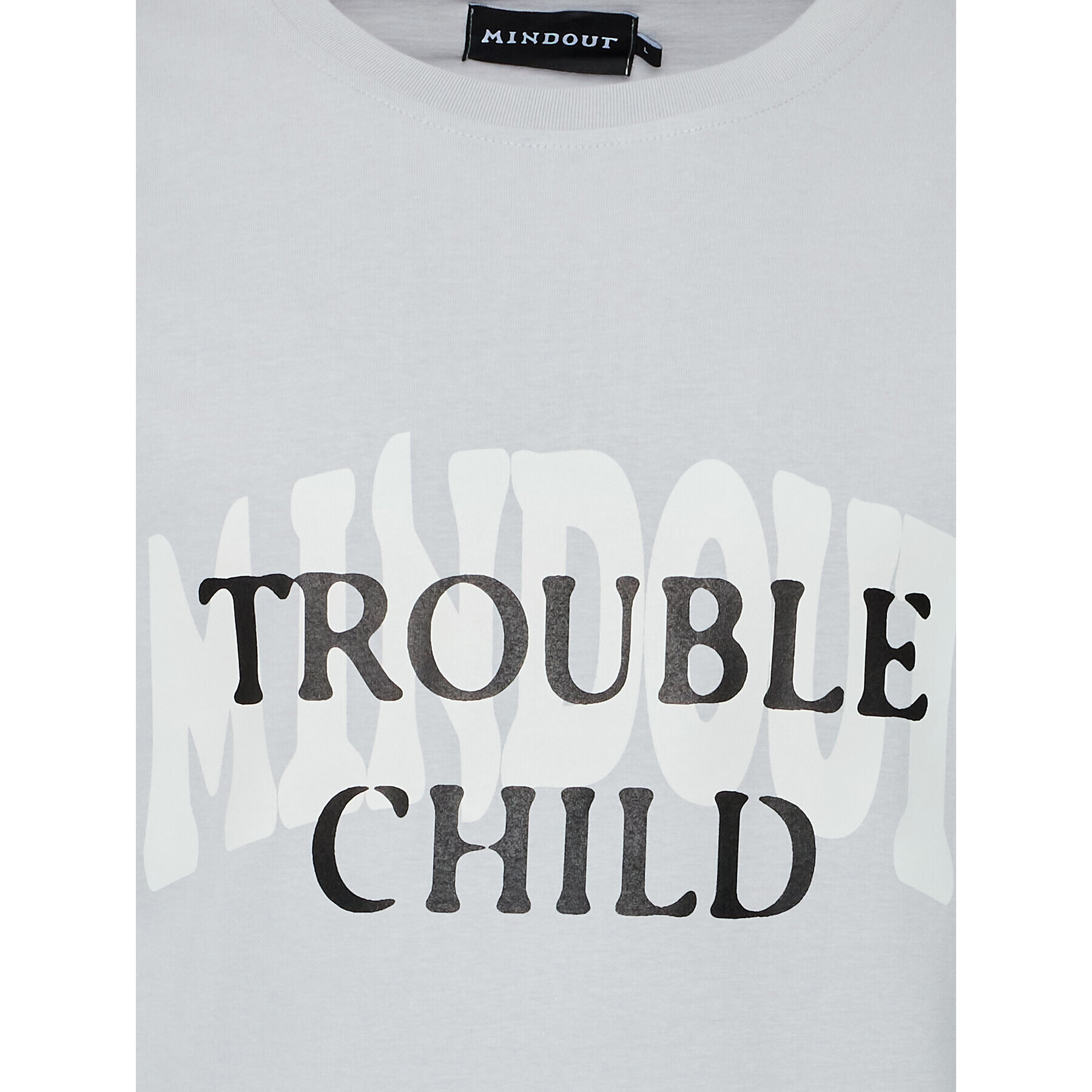 Mindout Tricou Unisex Trouble Child Gri Oversize - Pled.ro