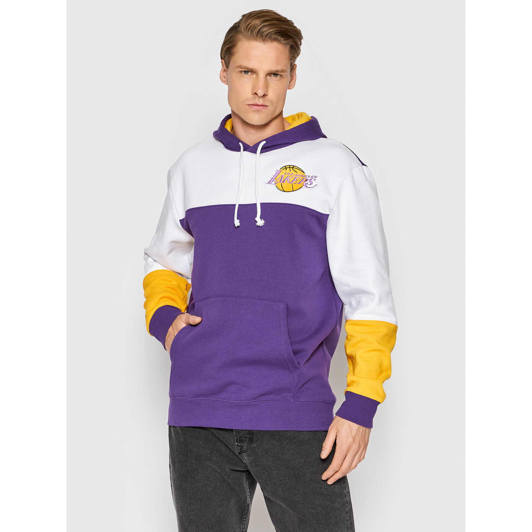 Mitchell & Ness Bluză FPHD1217 Violet Regular Fit - Pled.ro