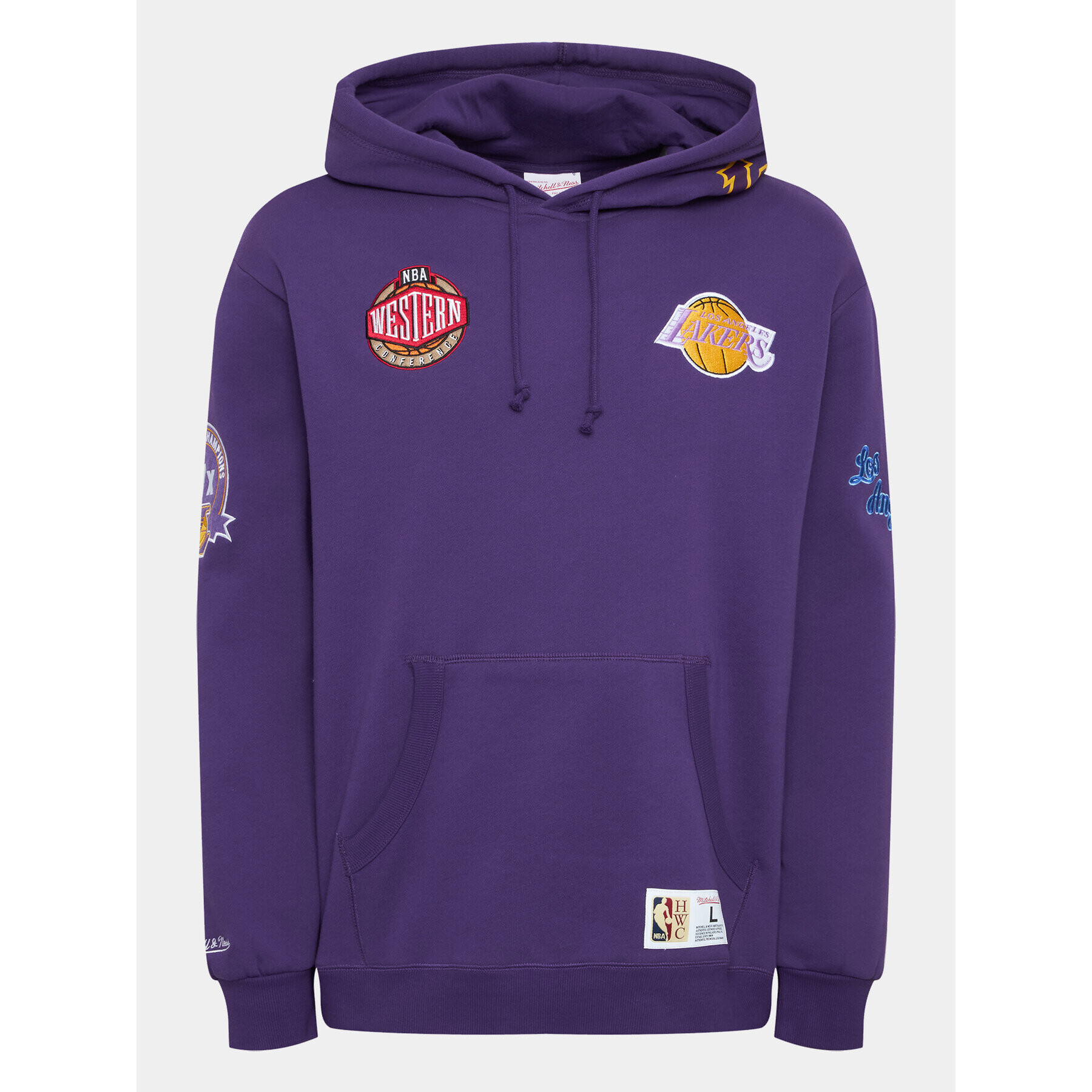 Mitchell & Ness Bluză FPHD4987 Violet Regular Fit - Pled.ro