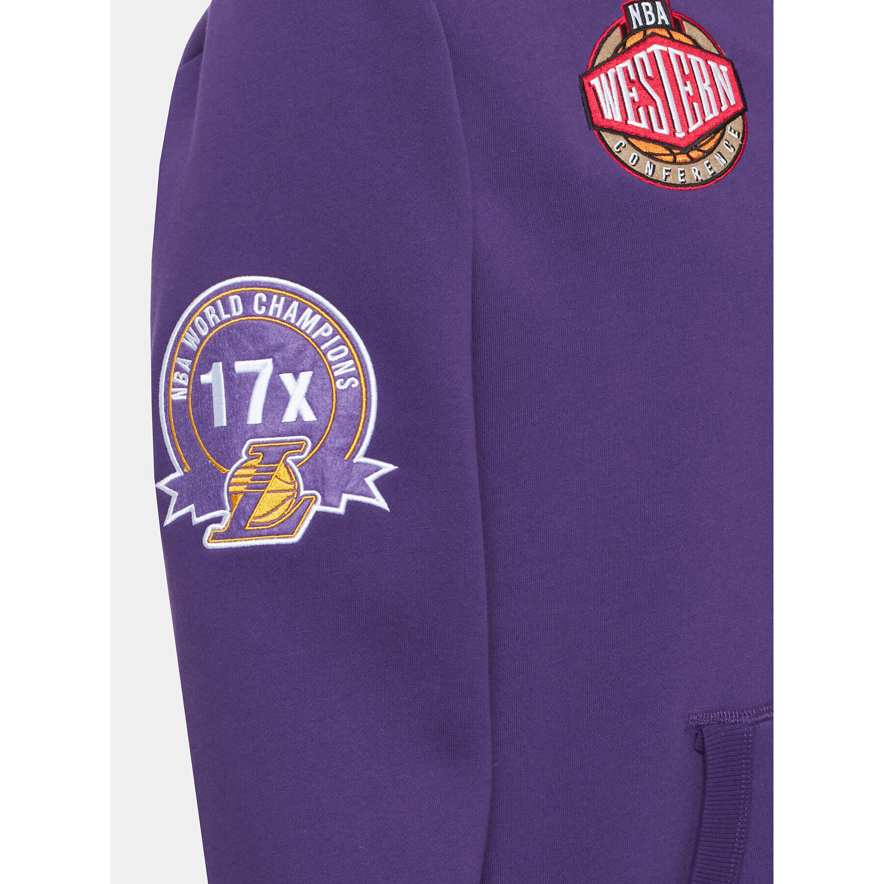 Mitchell & Ness Bluză FPHD4987 Violet Regular Fit - Pled.ro