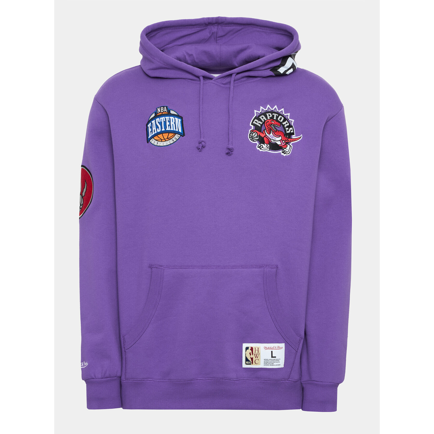 Mitchell & Ness Bluză FPHD4987 Violet Regular Fit - Pled.ro