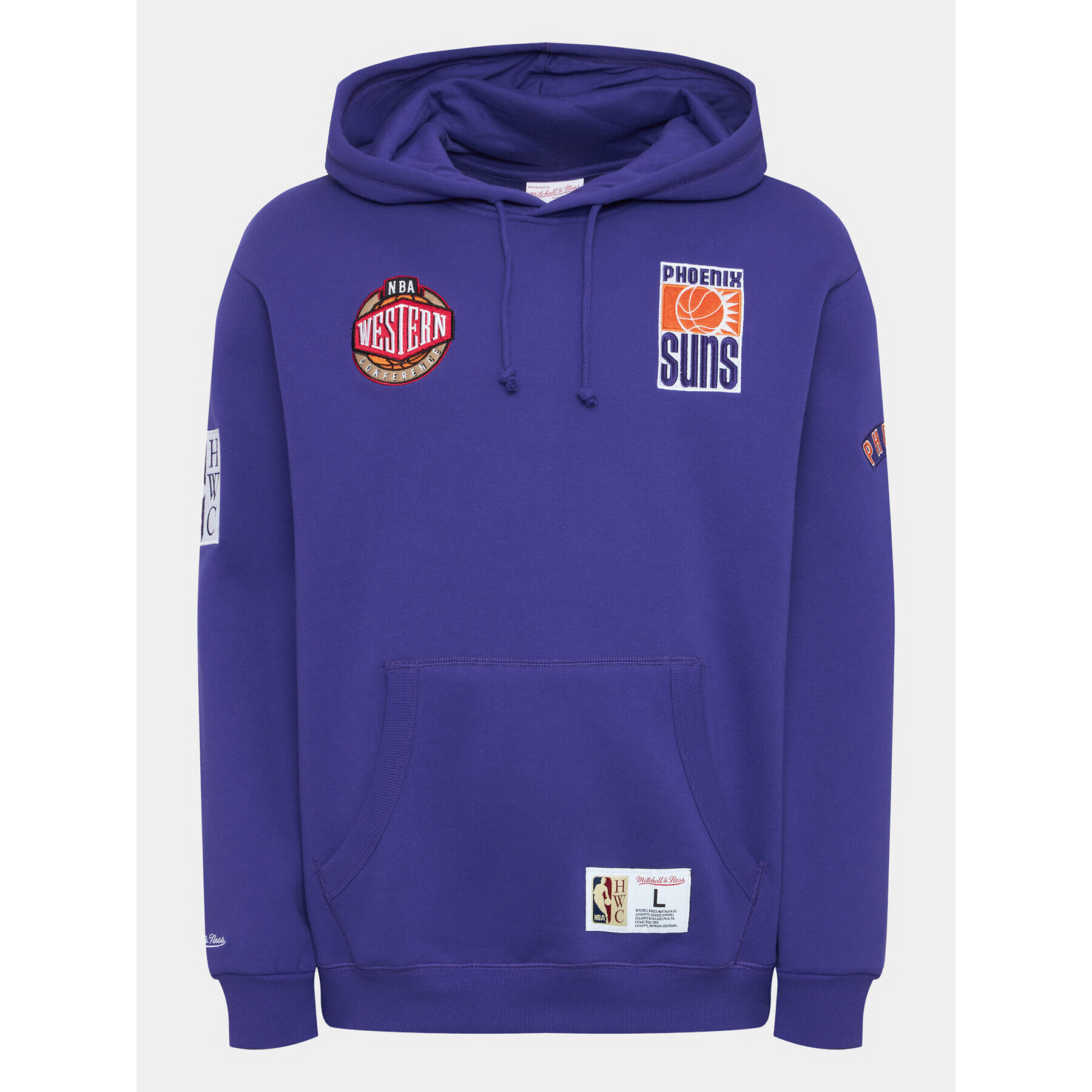 Mitchell & Ness Bluză FPHD4987 Violet Regular Fit - Pled.ro