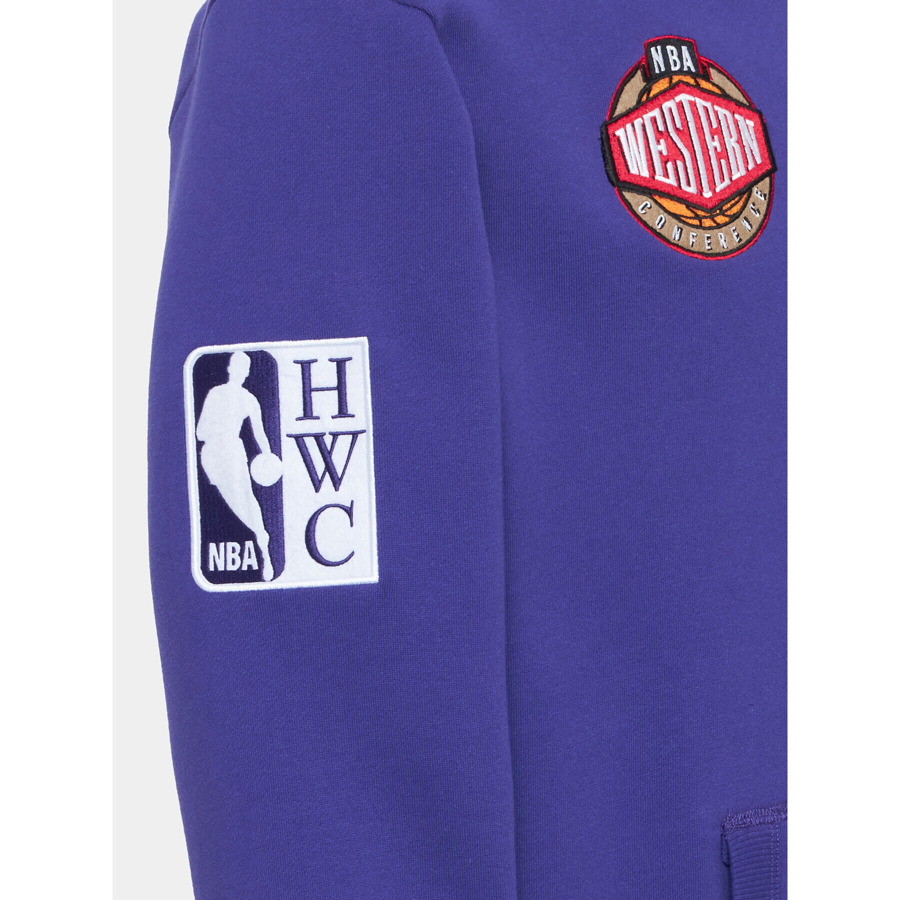 Mitchell & Ness Bluză FPHD4987 Violet Regular Fit - Pled.ro