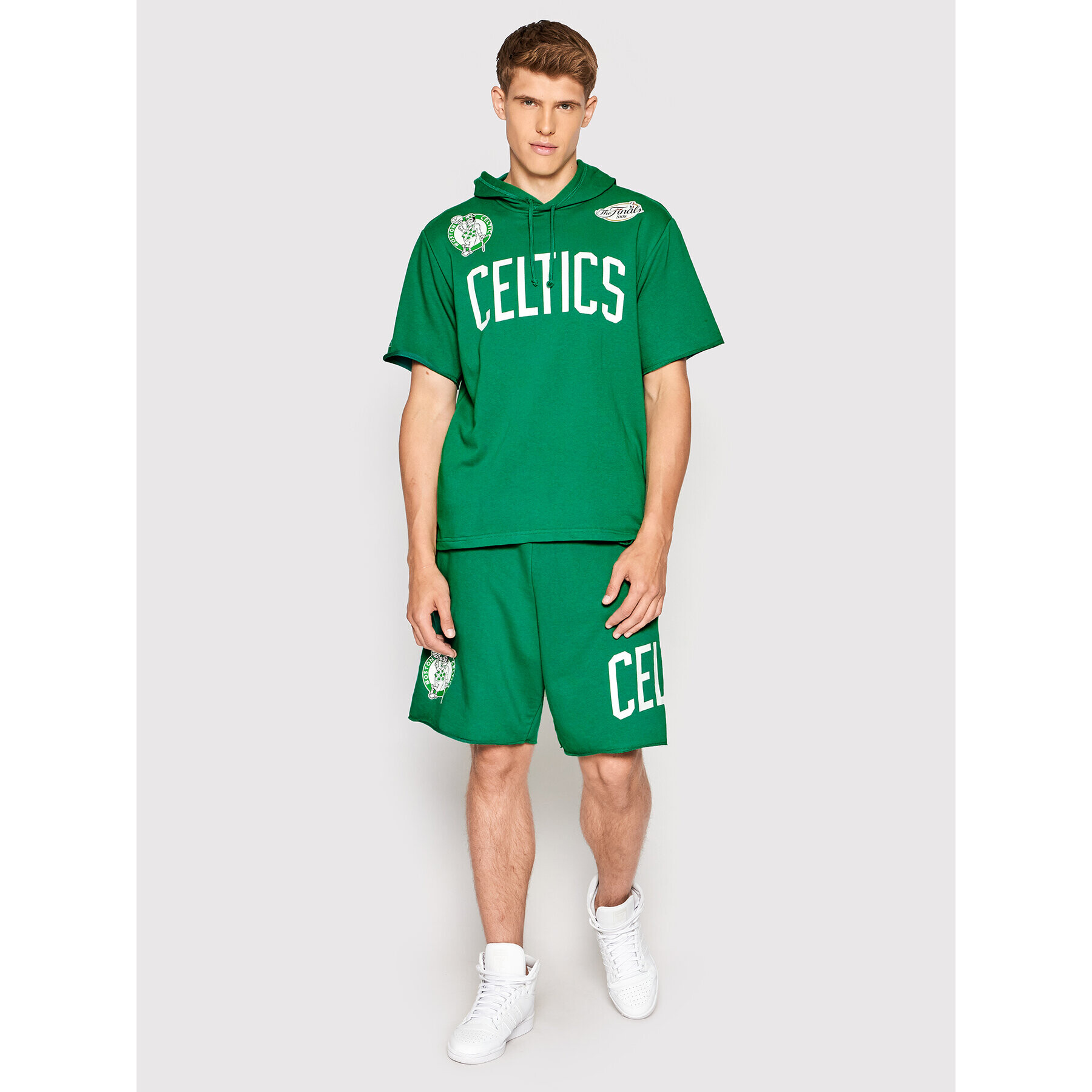 Mitchell & Ness Bluză HDSSAJ19074 Verde Relaxed Fit - Pled.ro