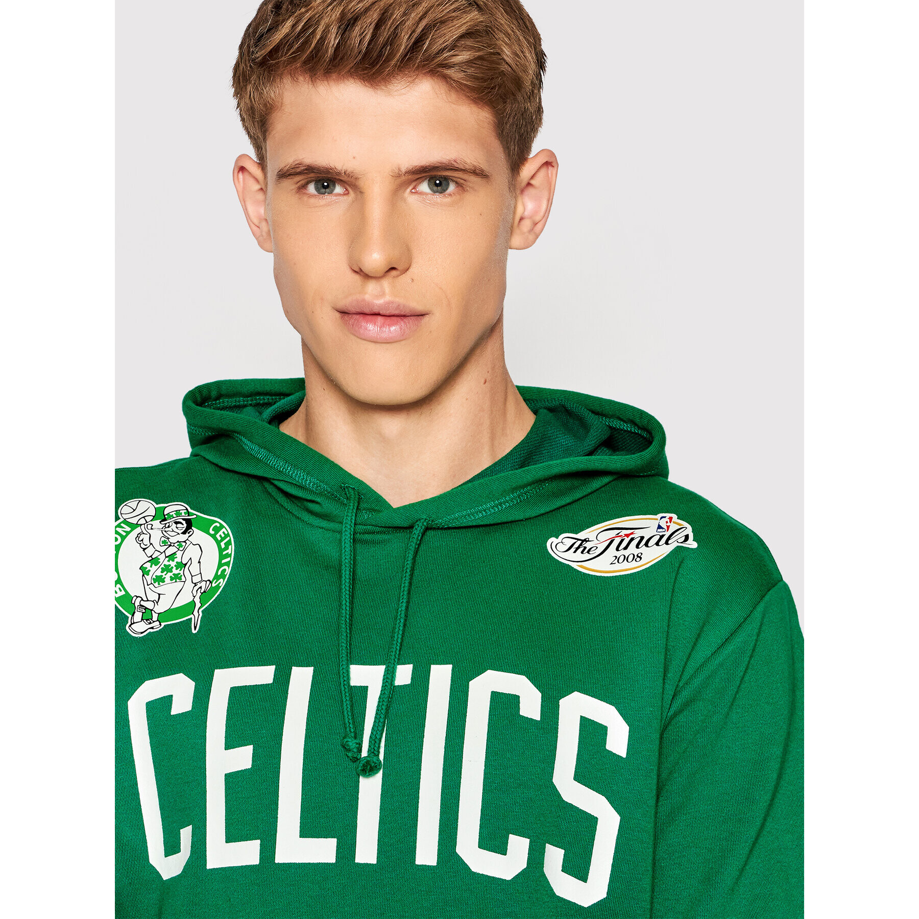 Mitchell & Ness Bluză HDSSAJ19074 Verde Relaxed Fit - Pled.ro