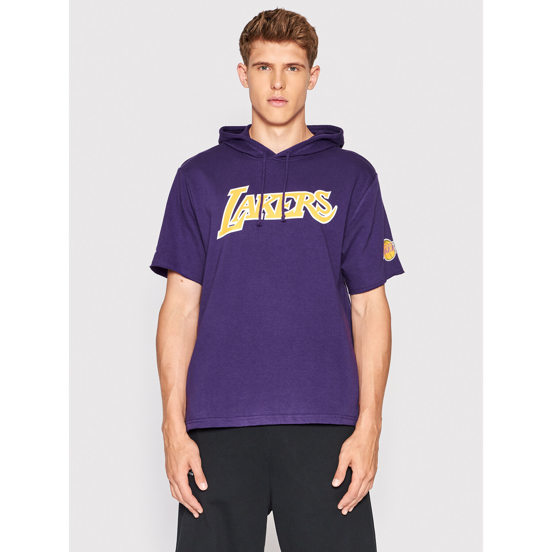 Mitchell & Ness Bluză HDSSAJ19074 Violet Relaxed Fit - Pled.ro