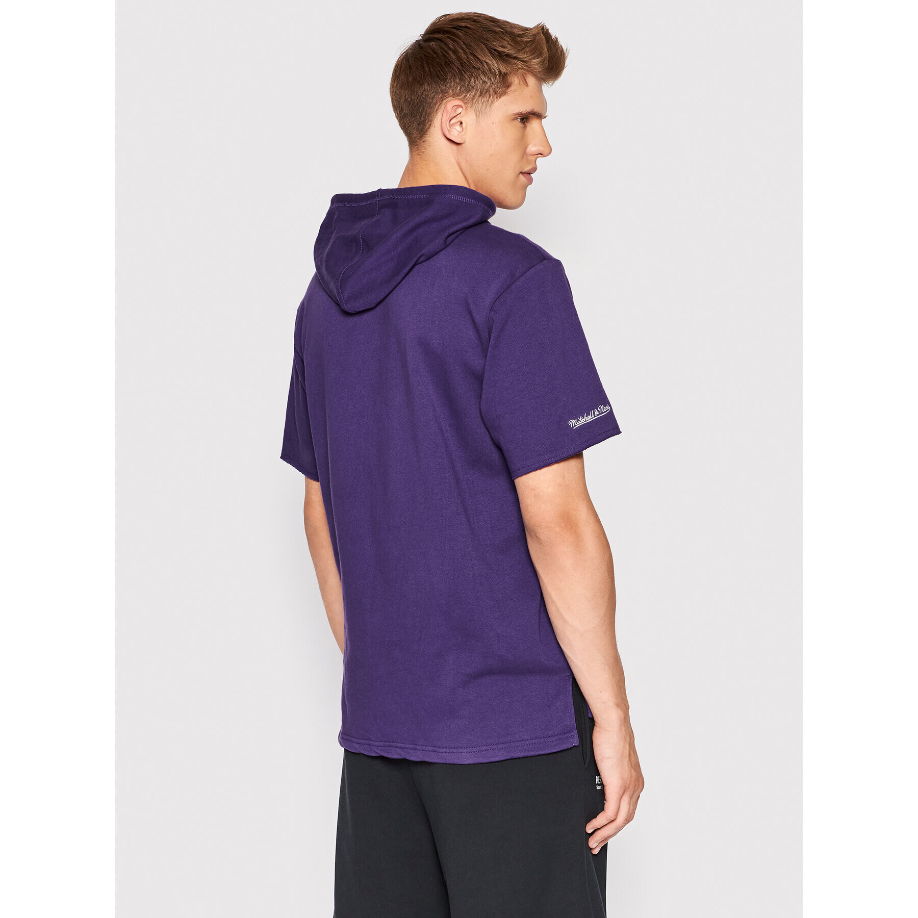 Mitchell & Ness Bluză HDSSAJ19074 Violet Relaxed Fit - Pled.ro