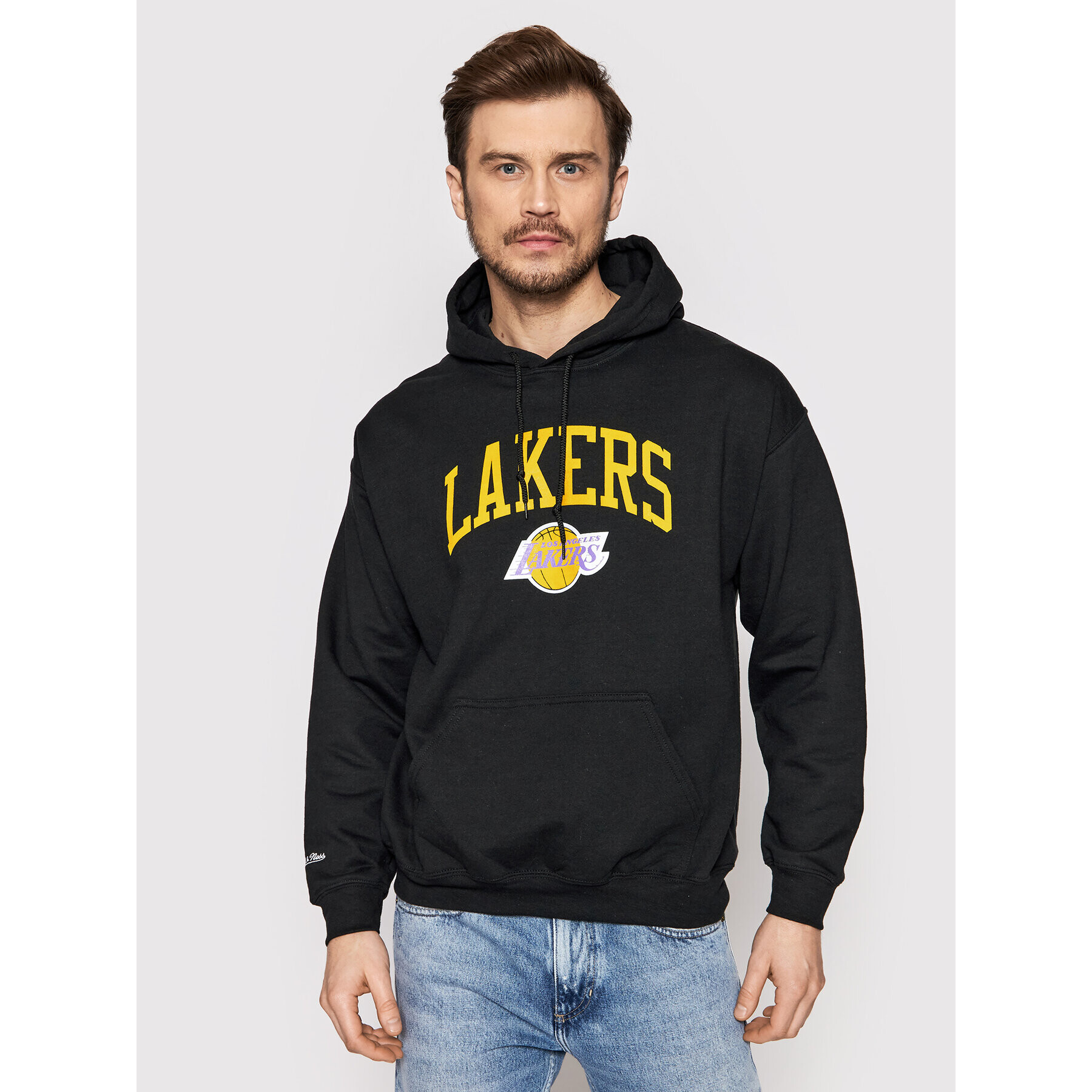 Mitchell & Ness Bluză HDSSINTL104 Negru Regular Fit - Pled.ro