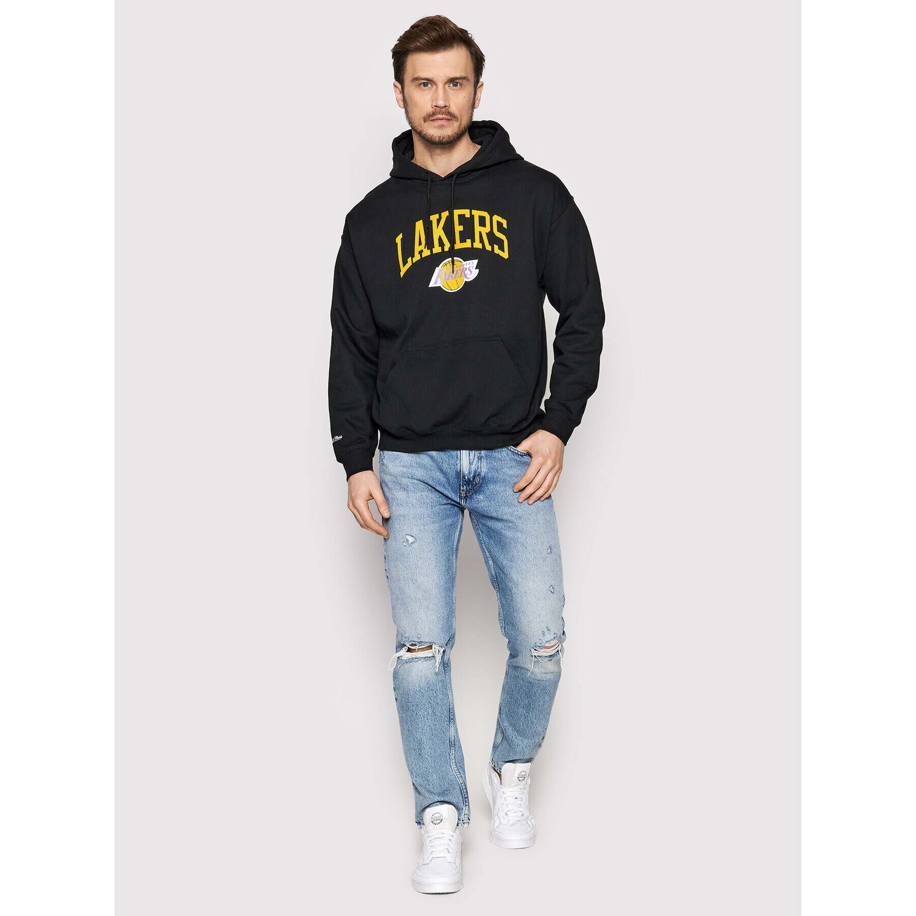 Mitchell & Ness Bluză HDSSINTL104 Negru Regular Fit - Pled.ro