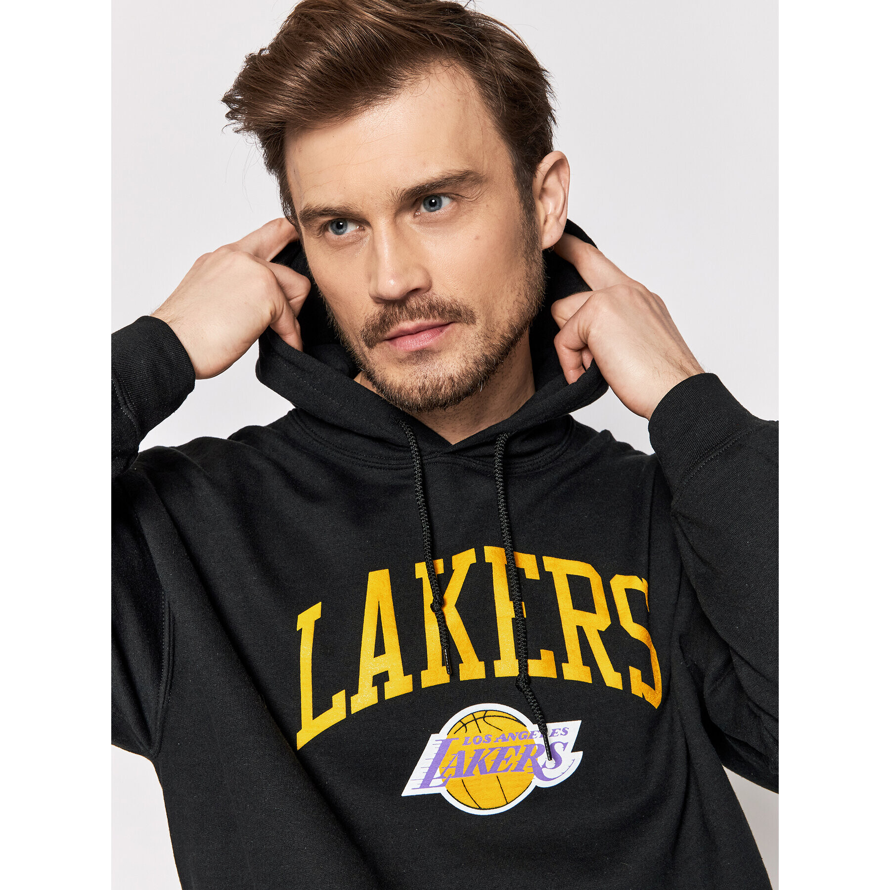 Mitchell & Ness Bluză HDSSINTL104 Negru Regular Fit - Pled.ro