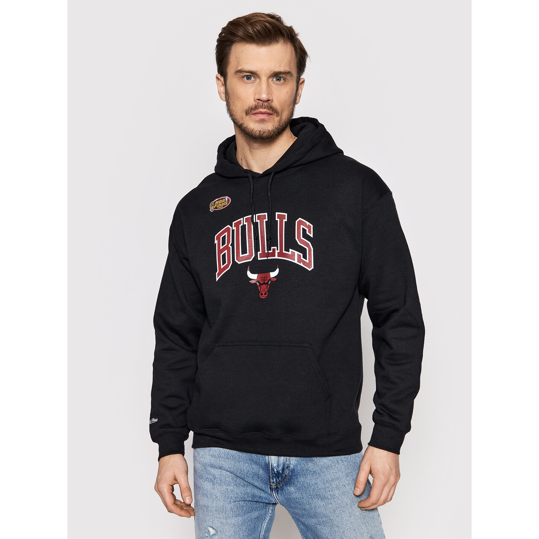 Mitchell & Ness Bluză HDSSINTL104 Negru Regular Fit - Pled.ro