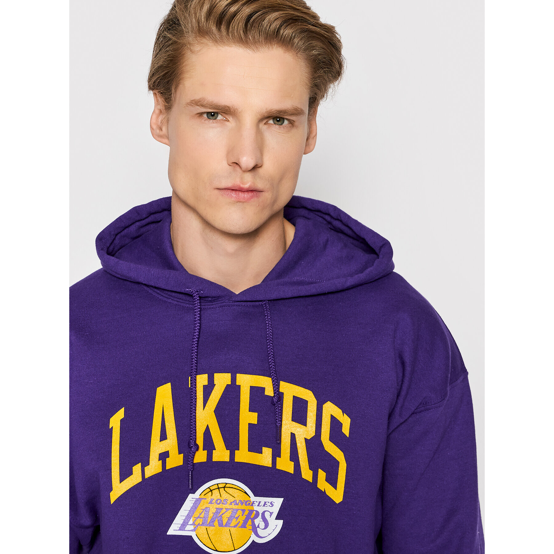 Mitchell & Ness Bluză HDSSINTL104 Violet Regular Fit - Pled.ro