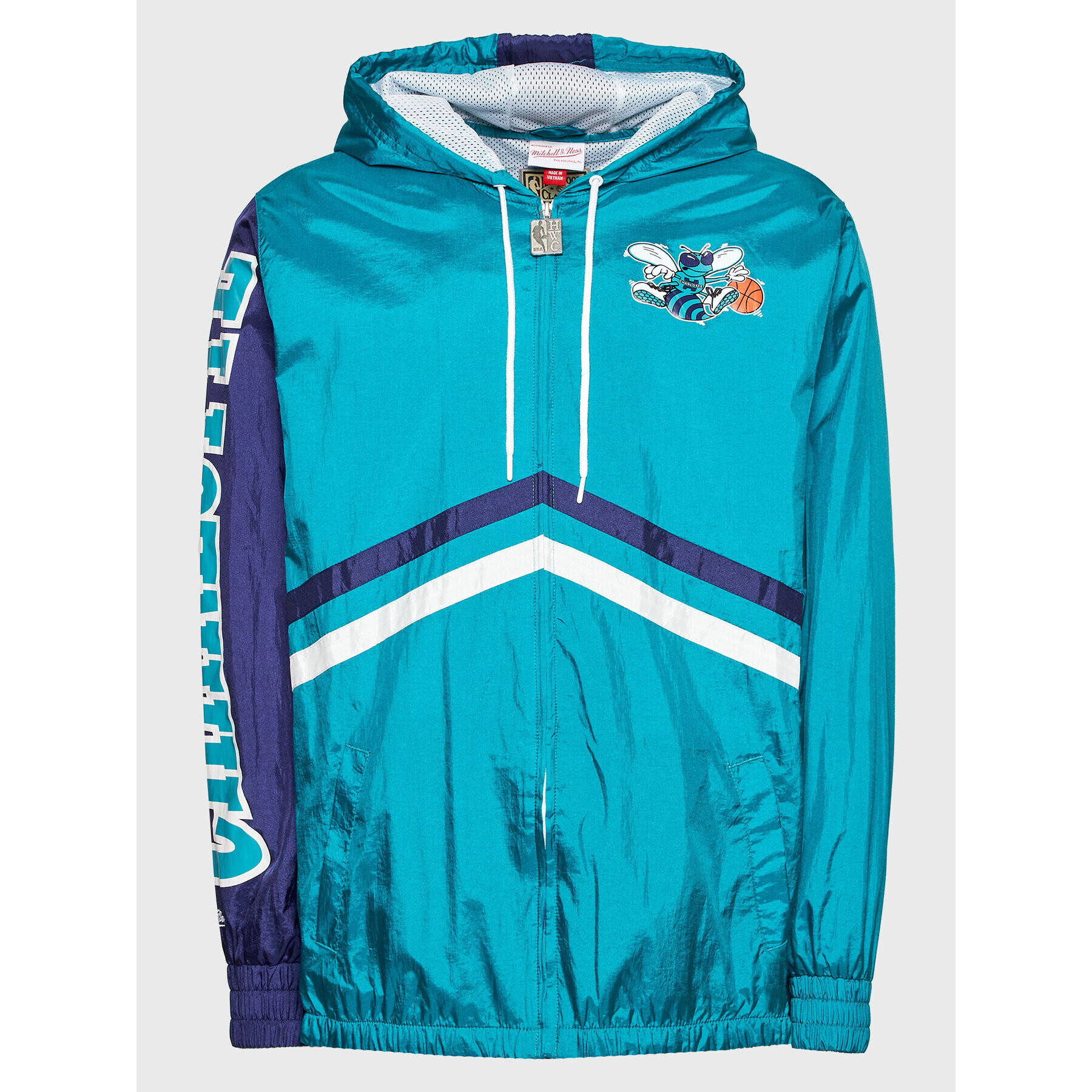 Mitchell & Ness Geacă de vânt OJZP3409 Albastru Regular Fit - Pled.ro