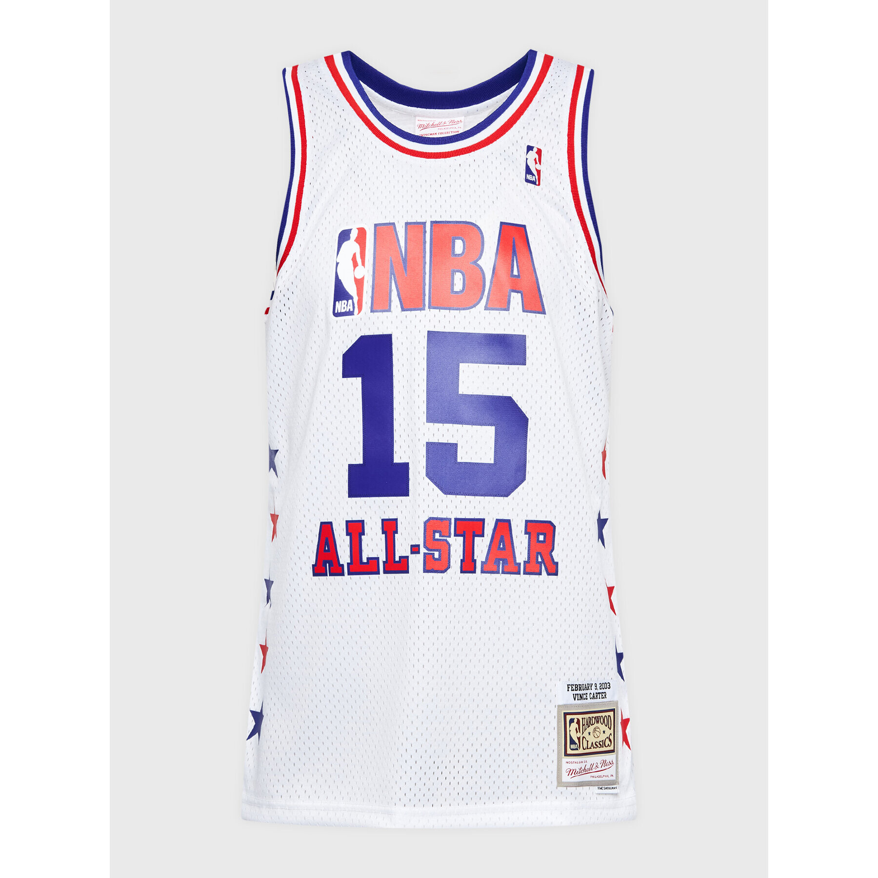 Mitchell & Ness Tank top SMJY5291 Alb Regular Fit - Pled.ro