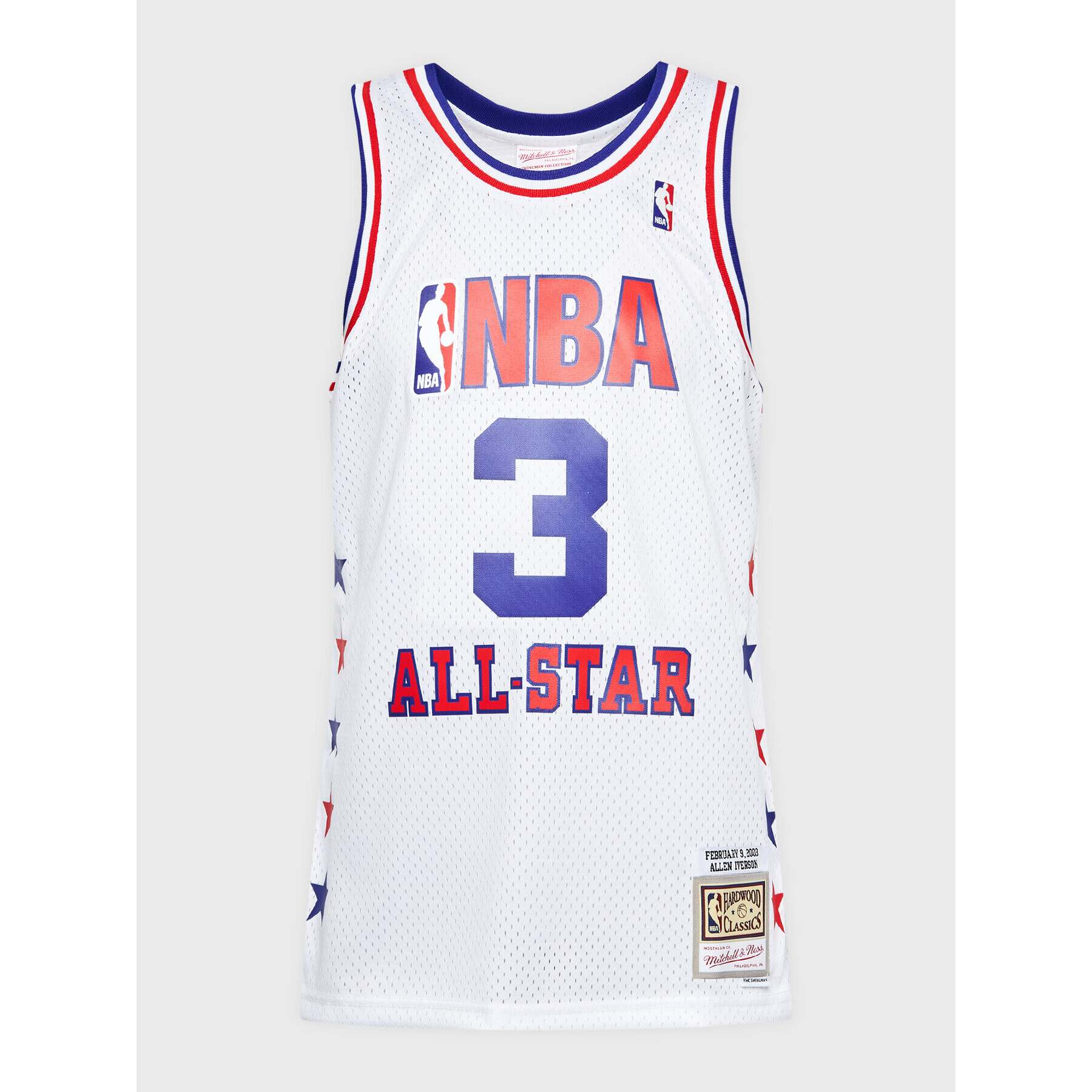 Mitchell & Ness Tank top SMJY5292 Alb Regular Fit - Pled.ro