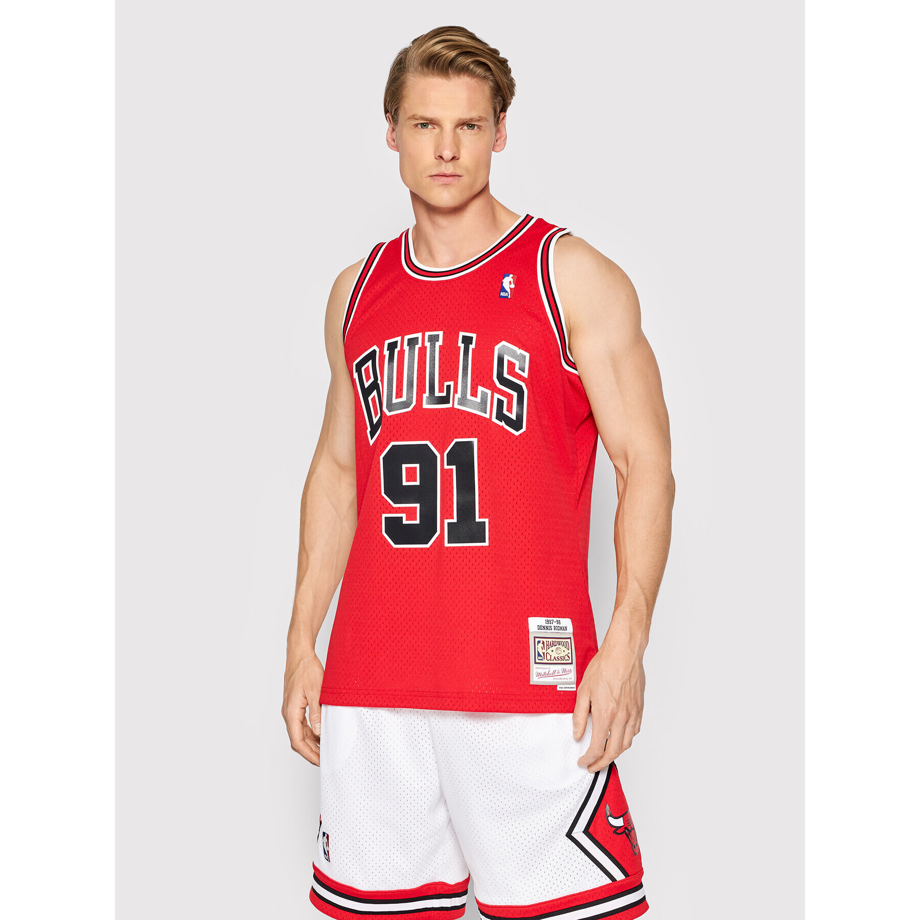 Mitchell & Ness Tank top SMJYGS18154 Roșu Regular Fit - Pled.ro