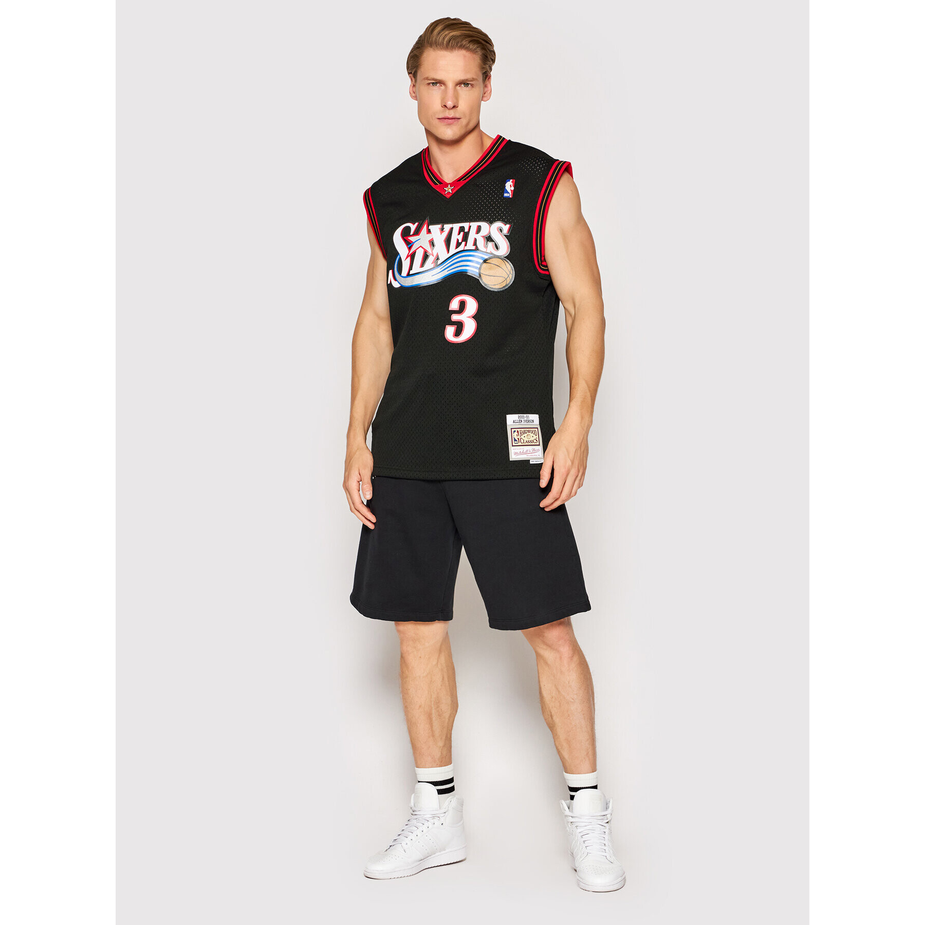 Mitchell & Ness Tank top SMJYGS18201 Negru Regular Fit - Pled.ro