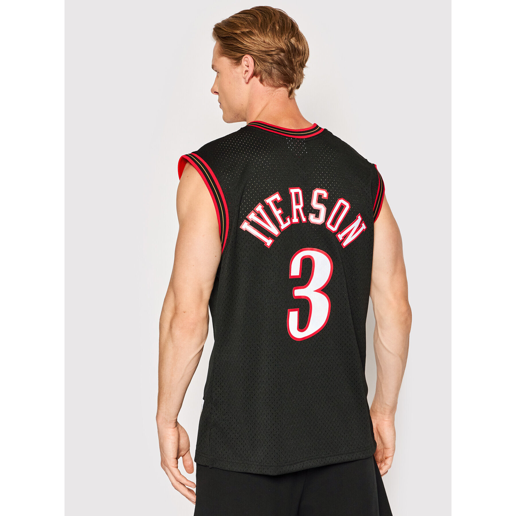 Mitchell & Ness Tank top SMJYGS18201 Negru Regular Fit - Pled.ro