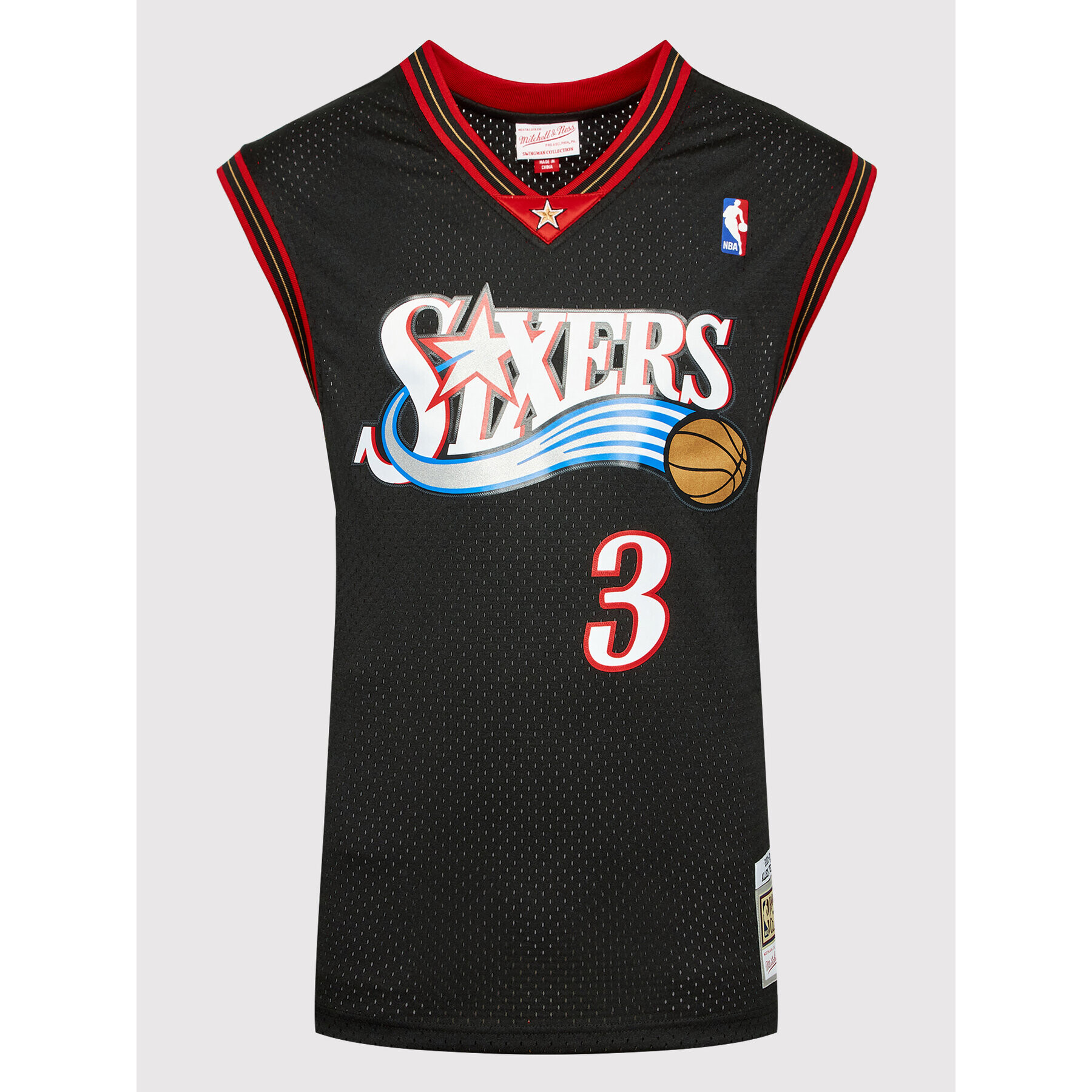 Mitchell & Ness Tank top SMJYGS18201 Negru Regular Fit - Pled.ro