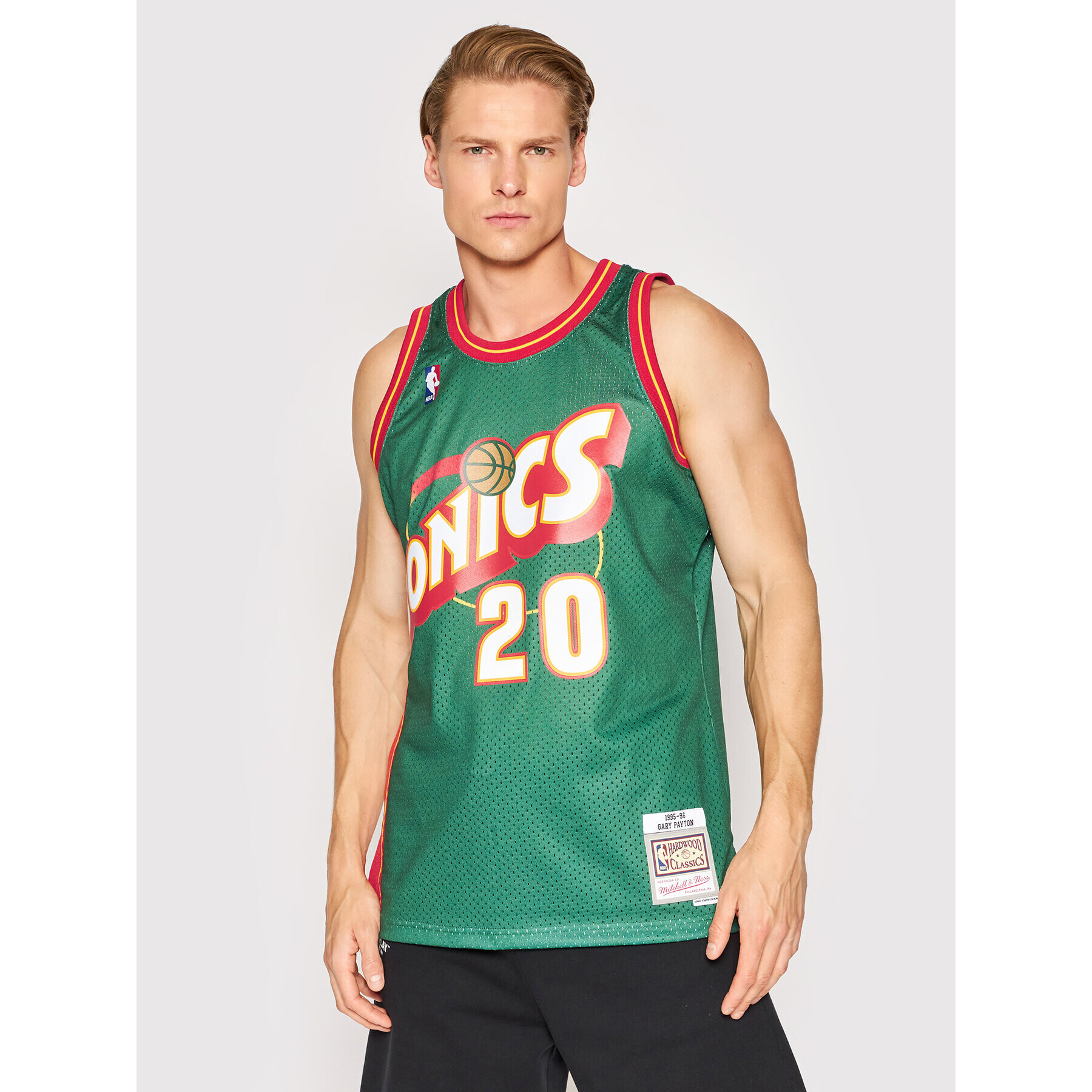 Mitchell & Ness Tank top SMJYGS18210 Verde Regular Fit - Pled.ro