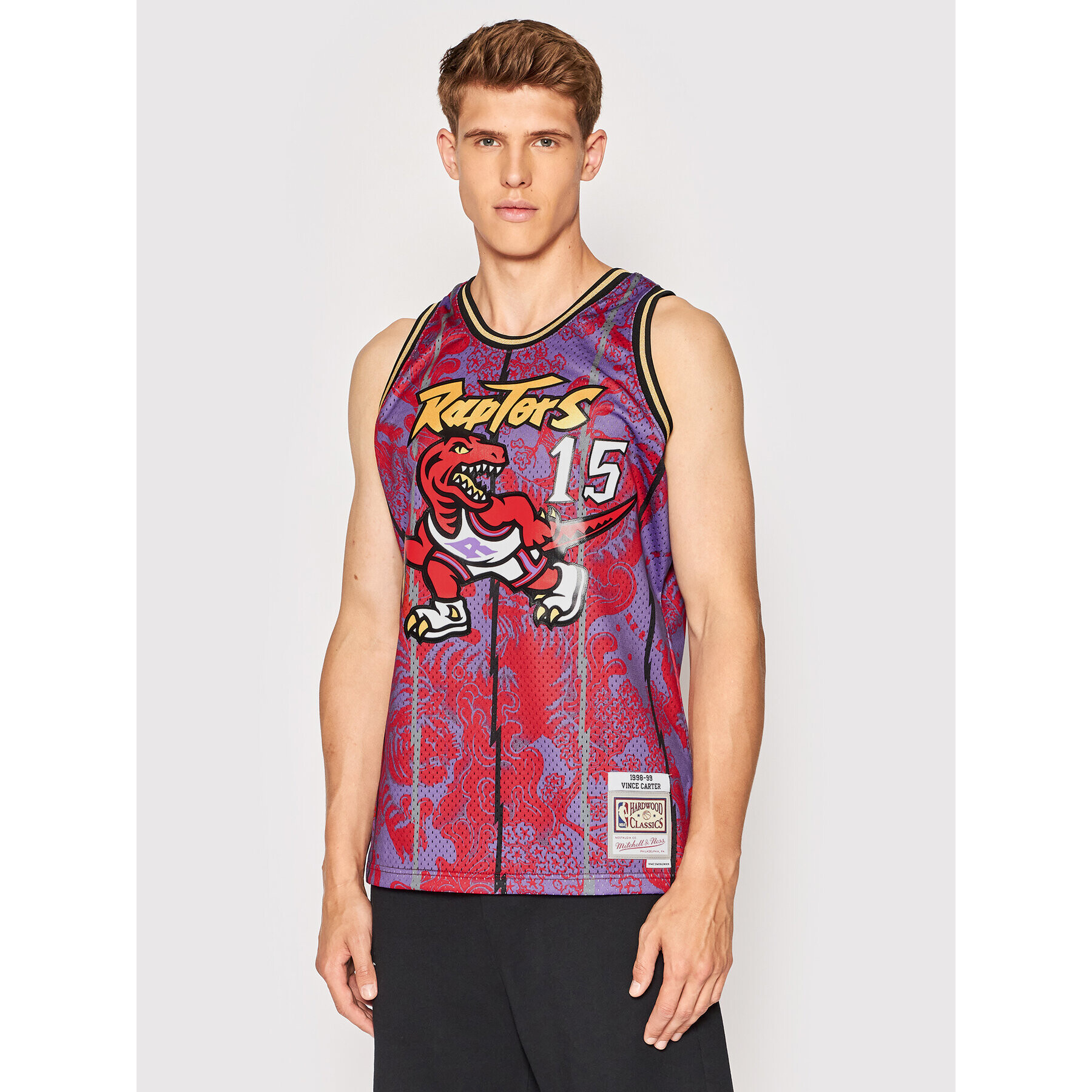 Mitchell & Ness Tank top TFSM1248 Colorat Regular Fit - Pled.ro