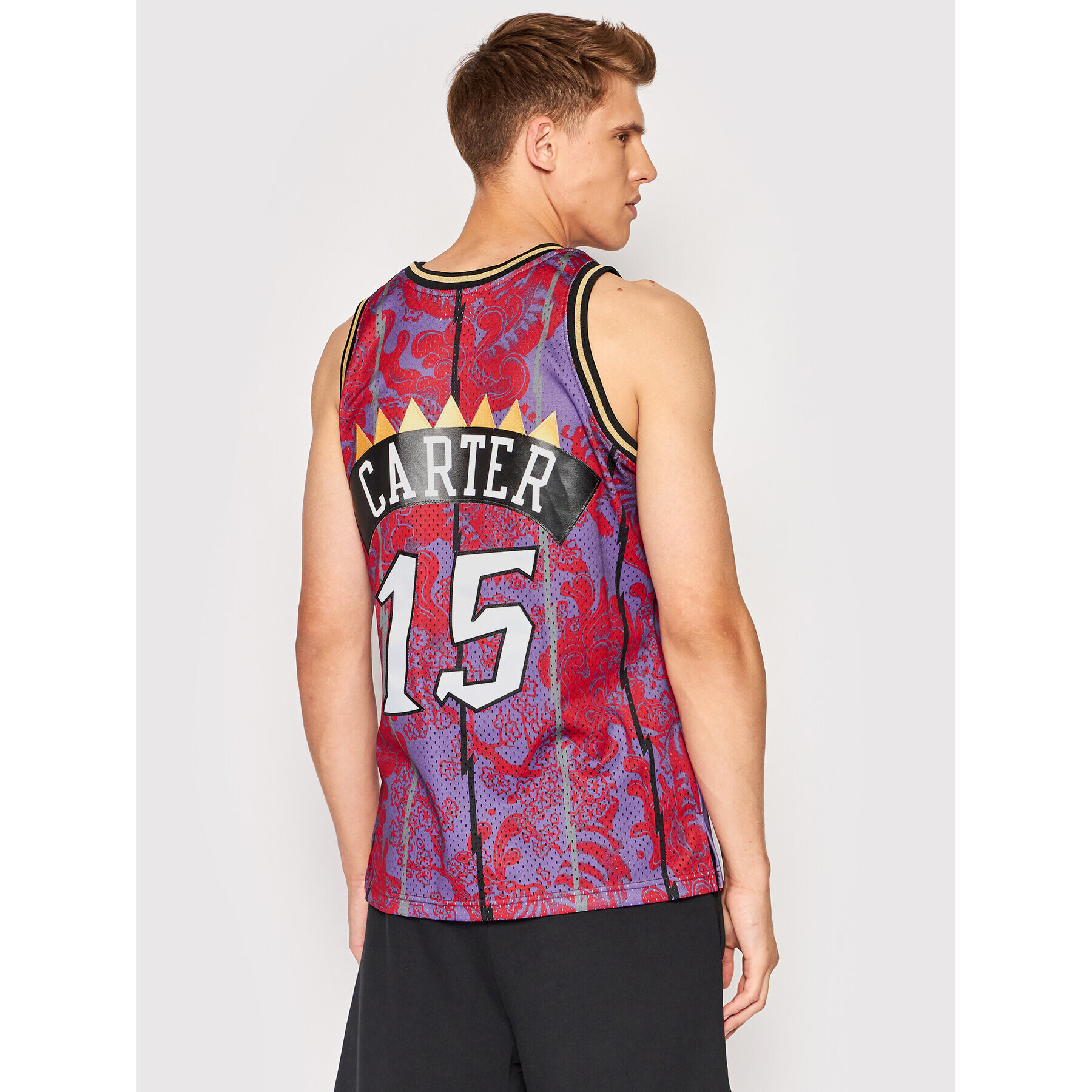 Mitchell & Ness Tank top TFSM1248 Colorat Regular Fit - Pled.ro