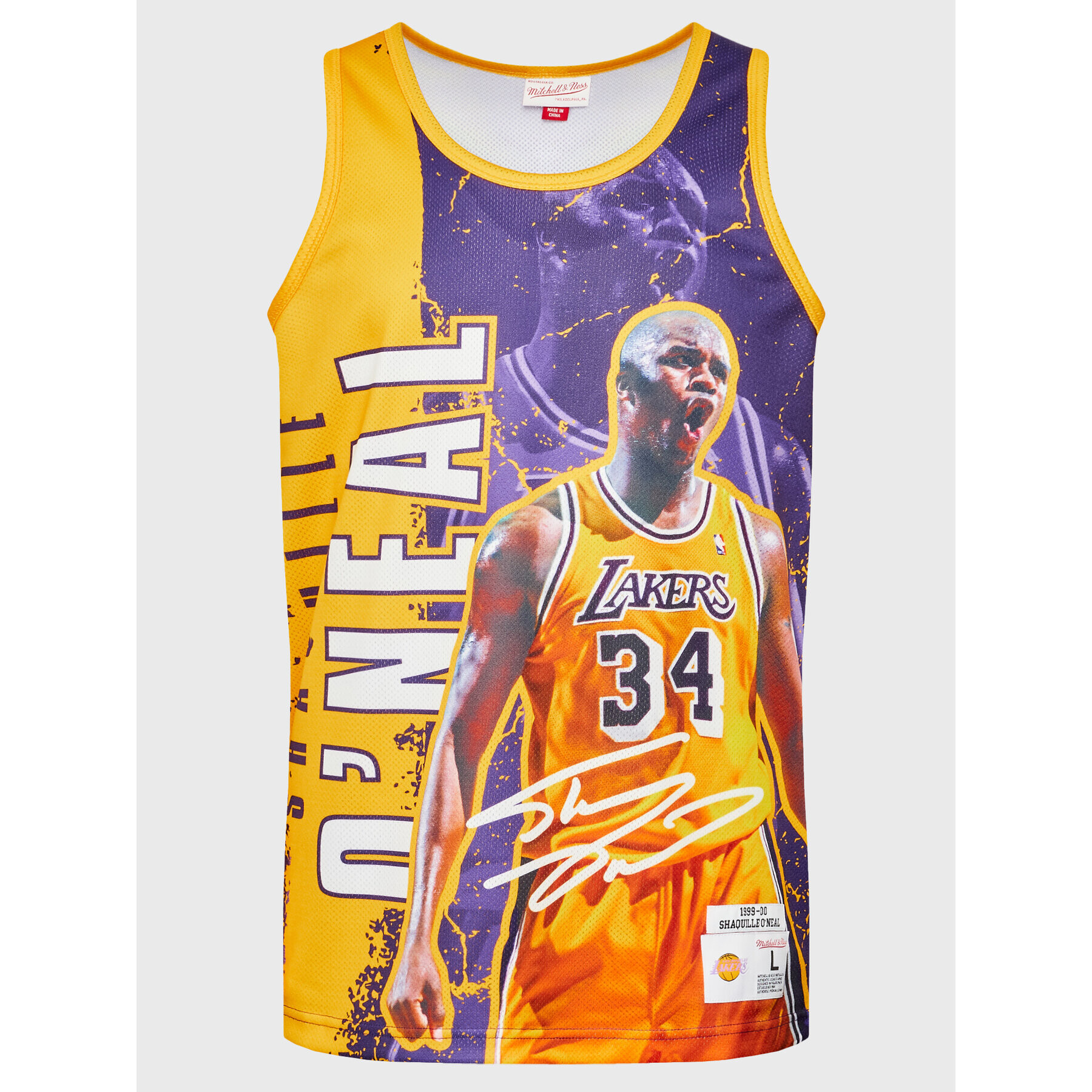 Mitchell & Ness Tank top TNMK5010 Violet Regular Fit - Pled.ro