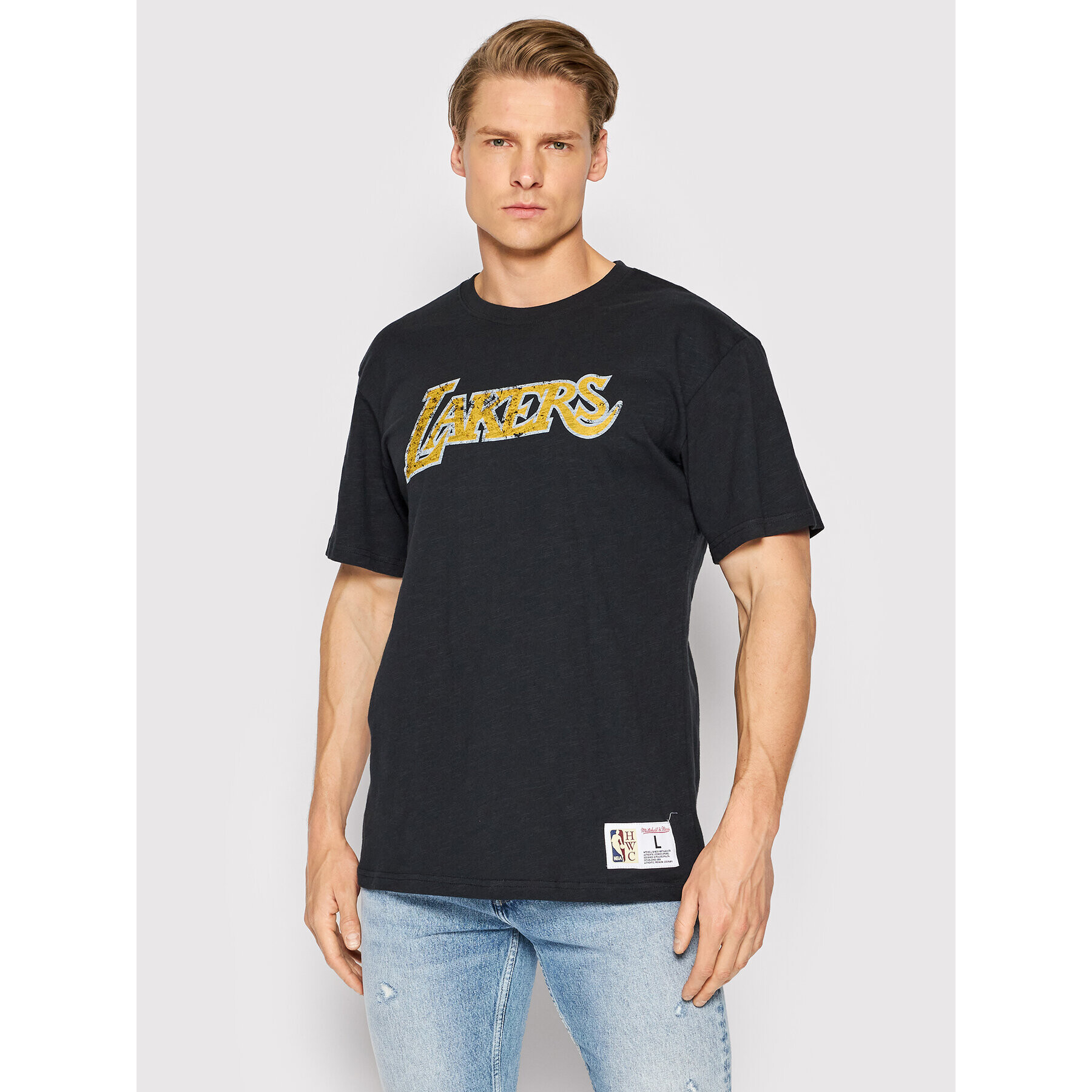 Mitchell & Ness Tricou TCRW1221 Negru Regular Fit - Pled.ro