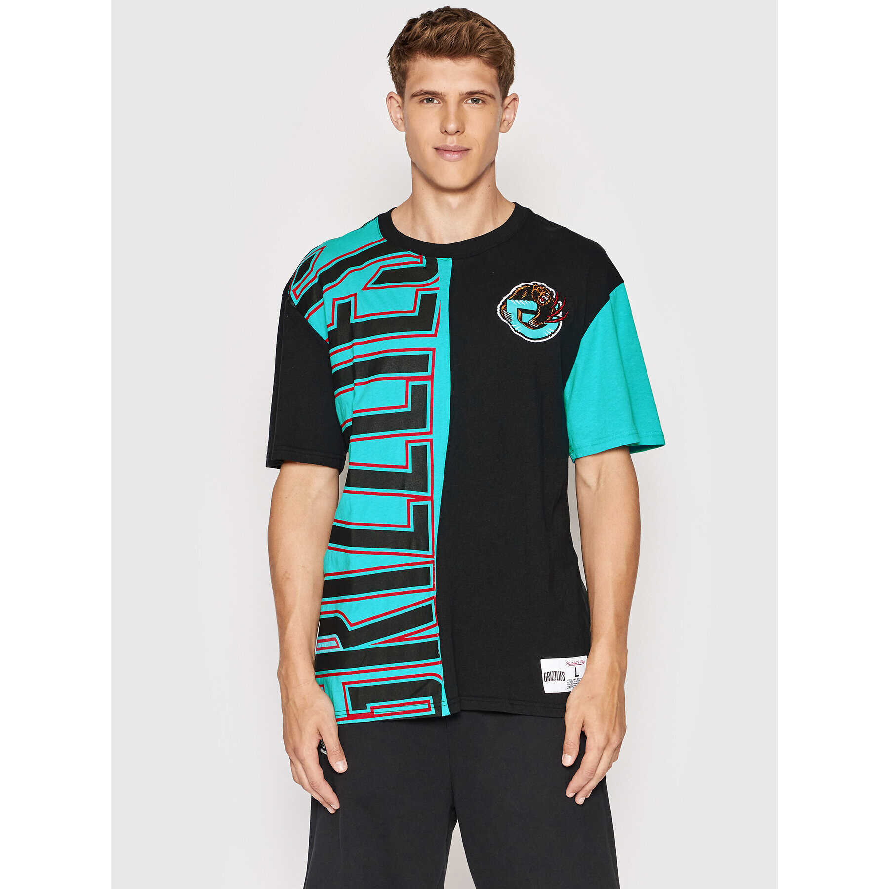 Mitchell & Ness Tricou TCRW1226 Negru Relaxed Fit - Pled.ro