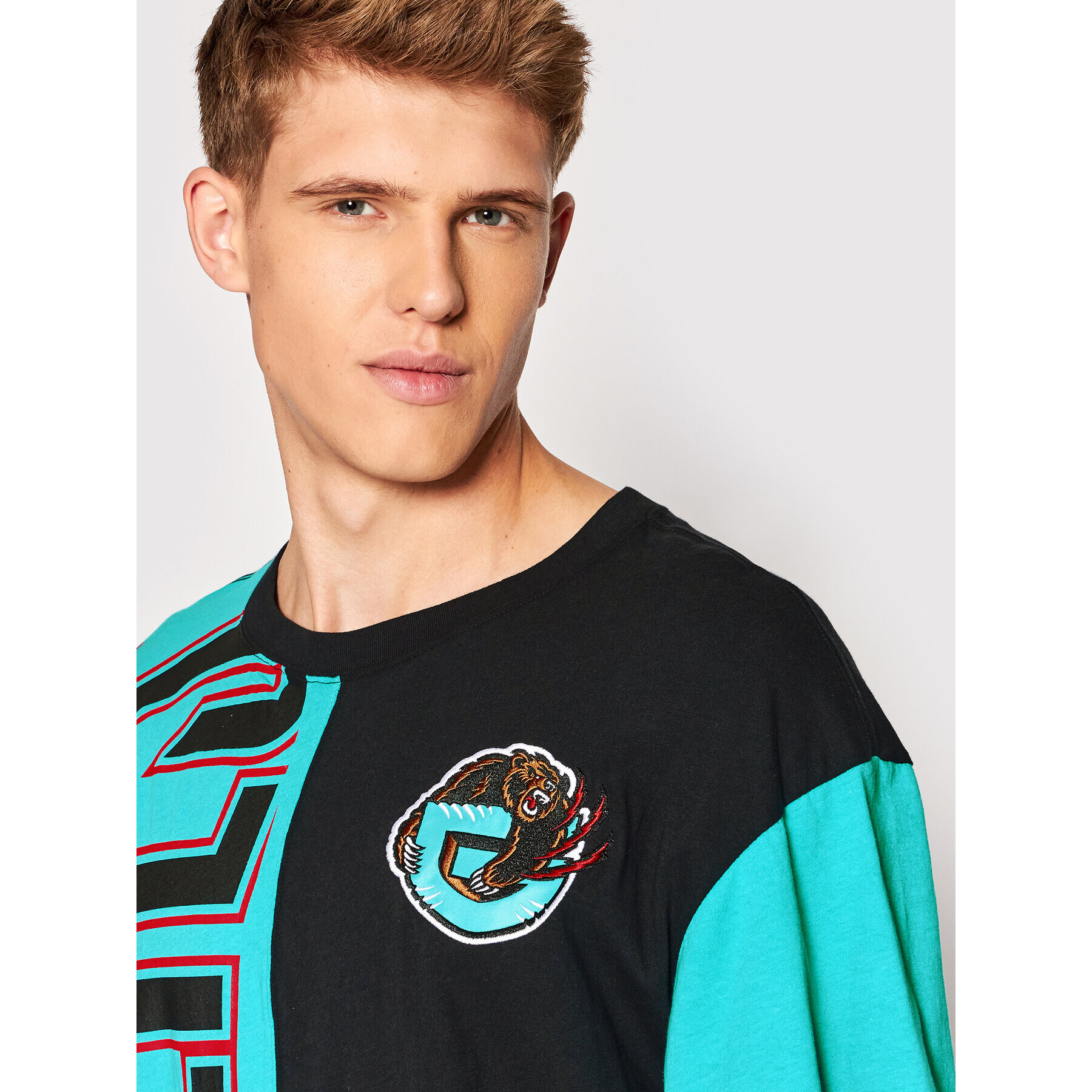 Mitchell & Ness Tricou TCRW1226 Negru Relaxed Fit - Pled.ro