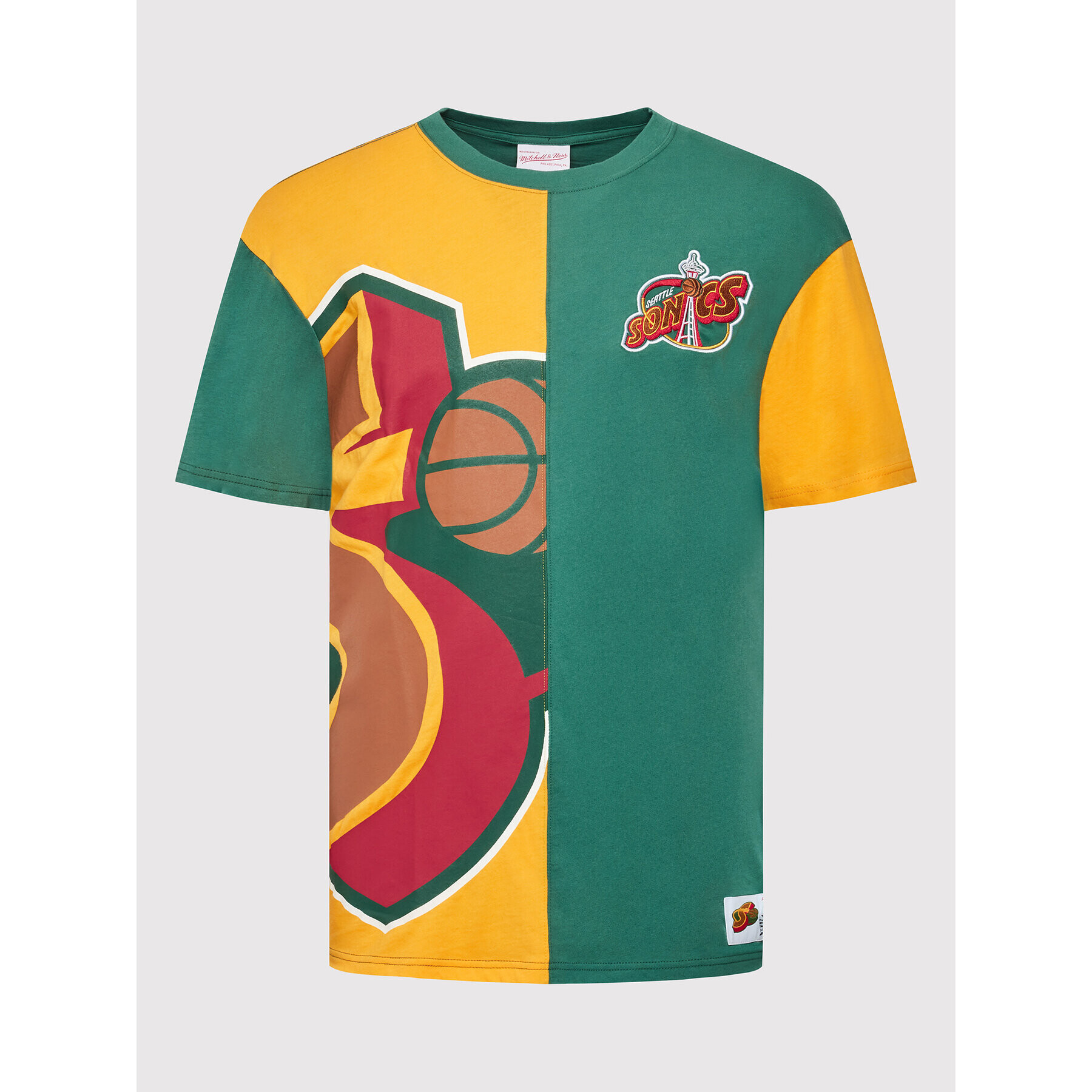 Mitchell & Ness Tricou TCRW1226 Verde Relaxed Fit - Pled.ro