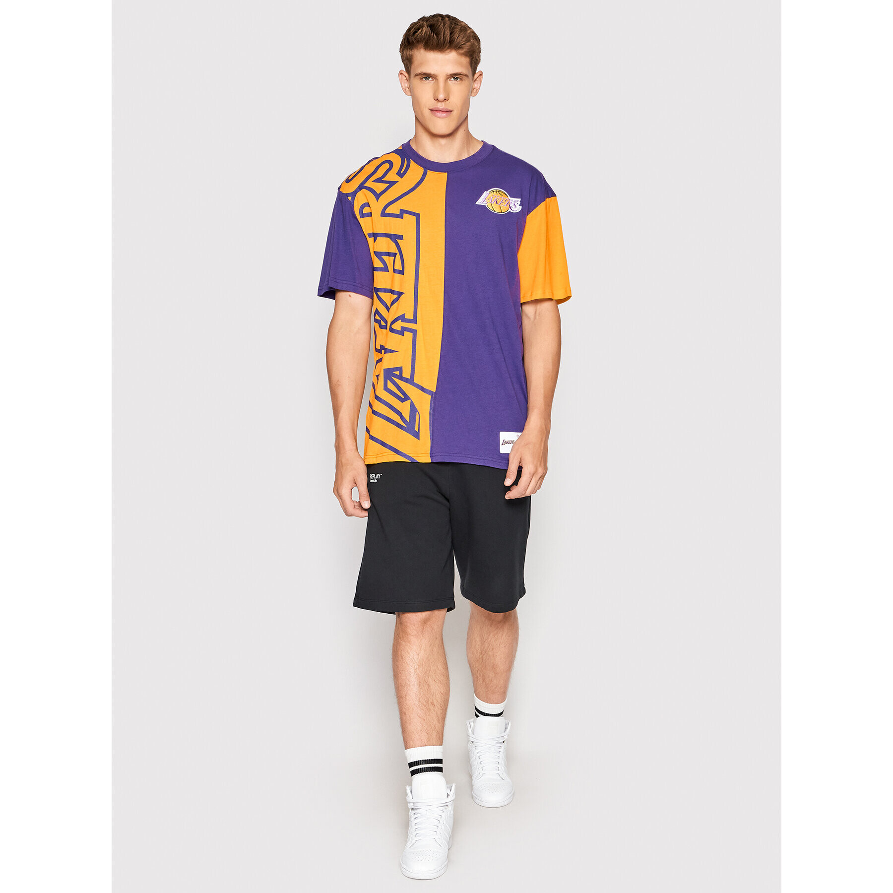 Mitchell & Ness Tricou TCRW1226 Violet Relaxed Fit - Pled.ro