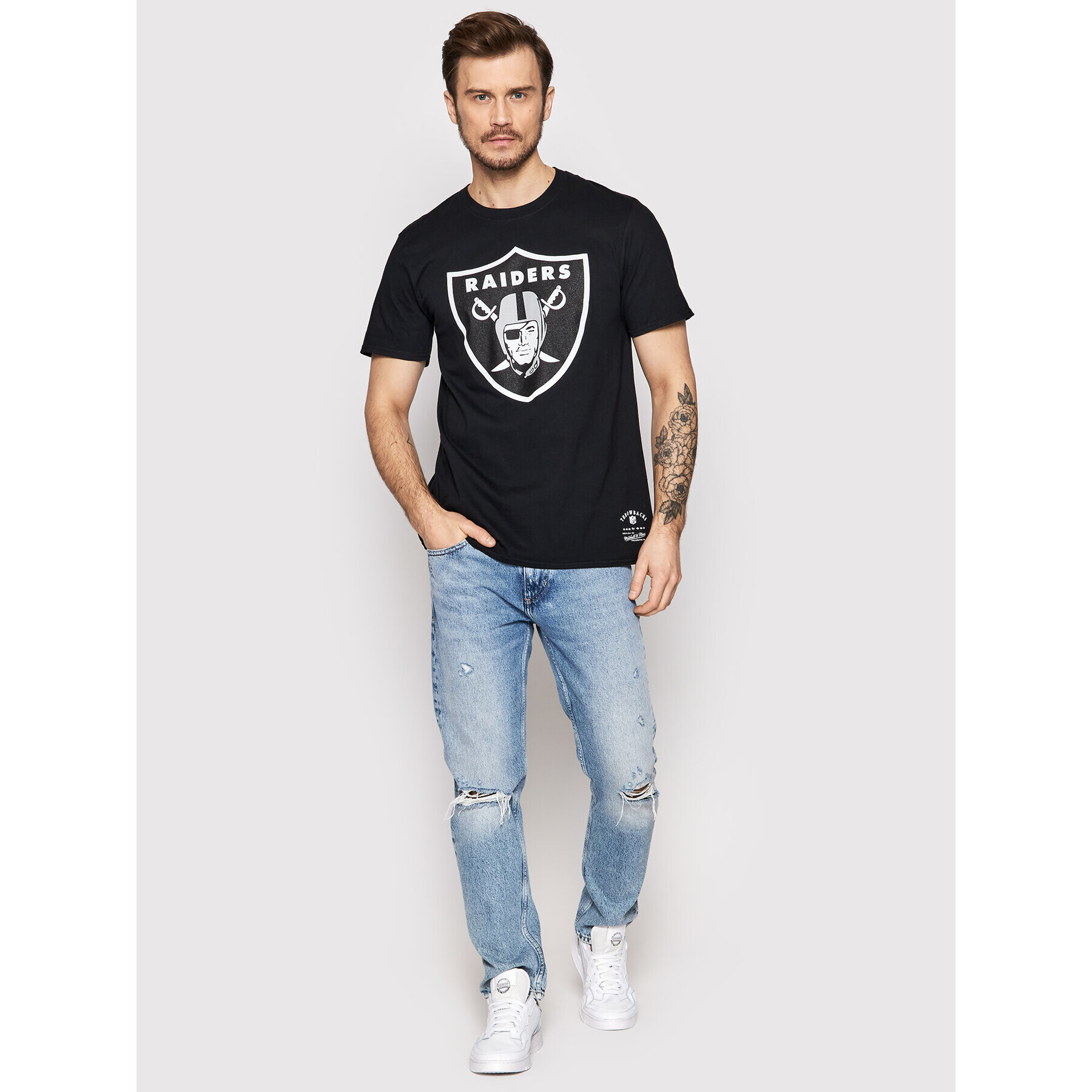 Mitchell & Ness Tricou TCRWINTL113 Negru Regular Fit - Pled.ro