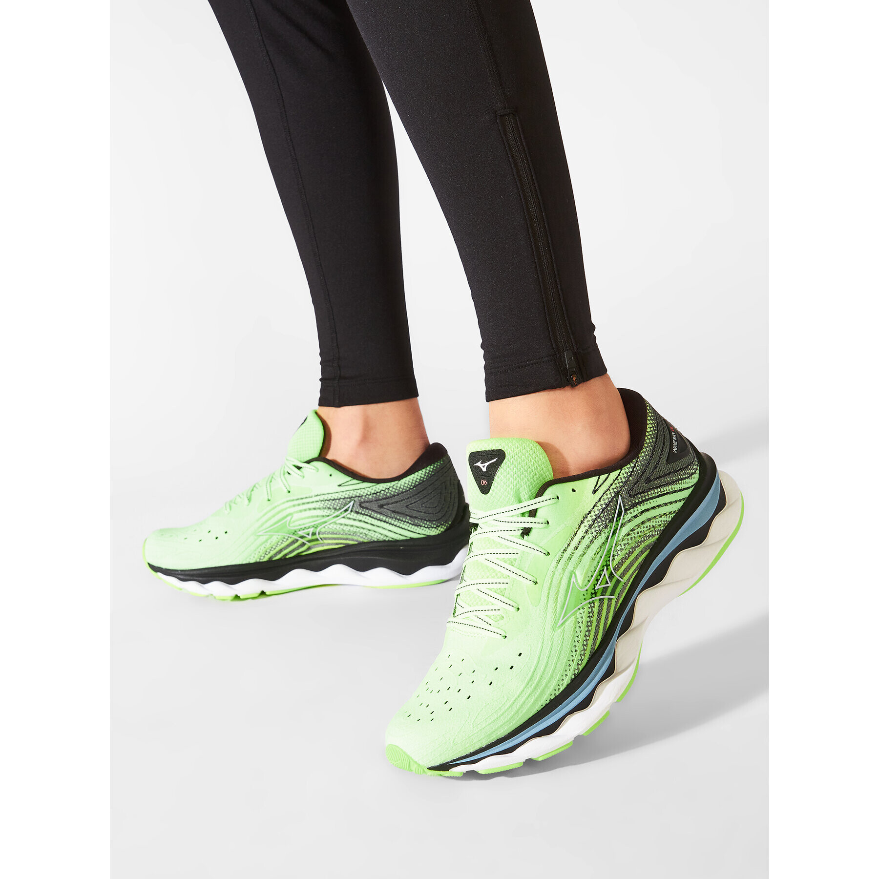 Mizuno Pantofi Wave Sky 6 J1GC220205 Verde - Pled.ro