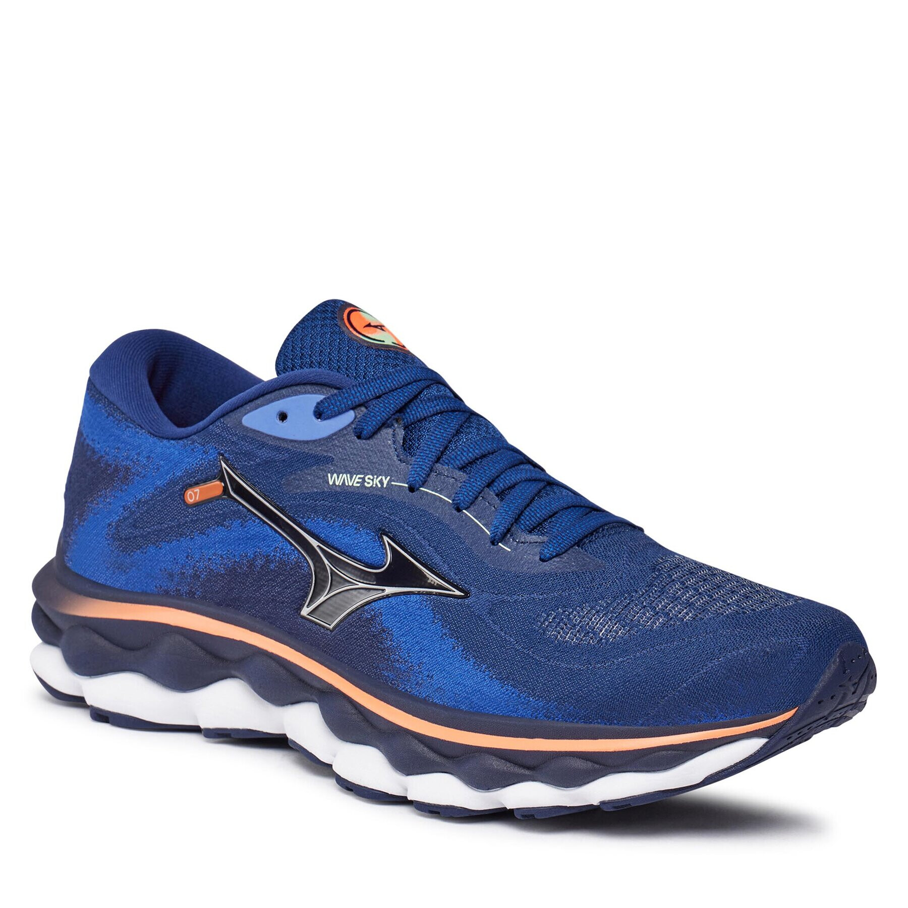 Mizuno Pantofi Wave Sky 7 J1GC2302 Albastru - Pled.ro