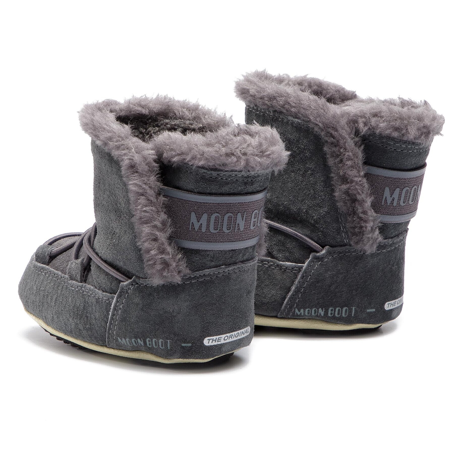 Moon Boot Cizme de zăpadă Crib Suede 34010300002 Gri - Pled.ro