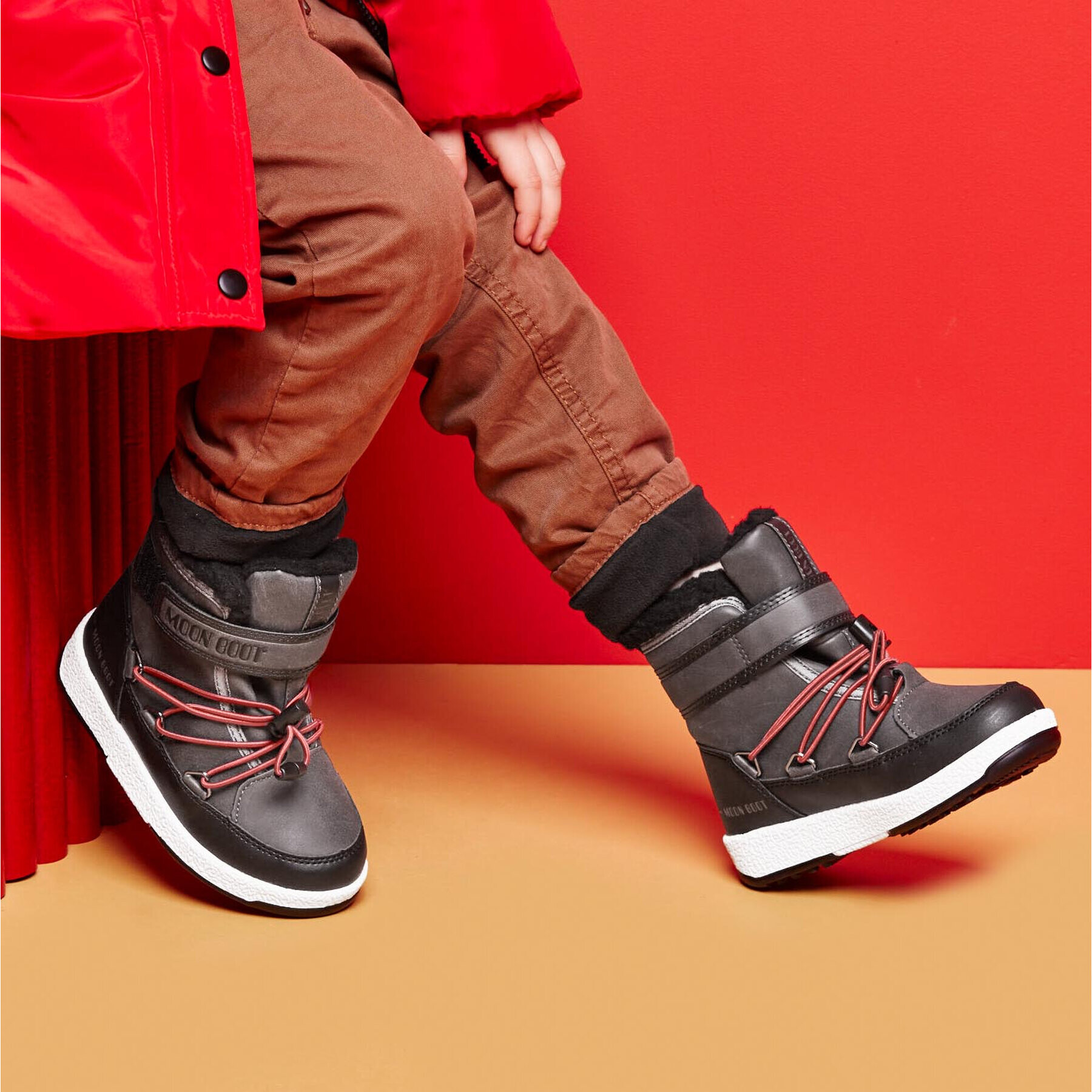 Moon Boot Cizme de zăpadă Jr Boy Boot Wp 34051600002 Gri - Pled.ro