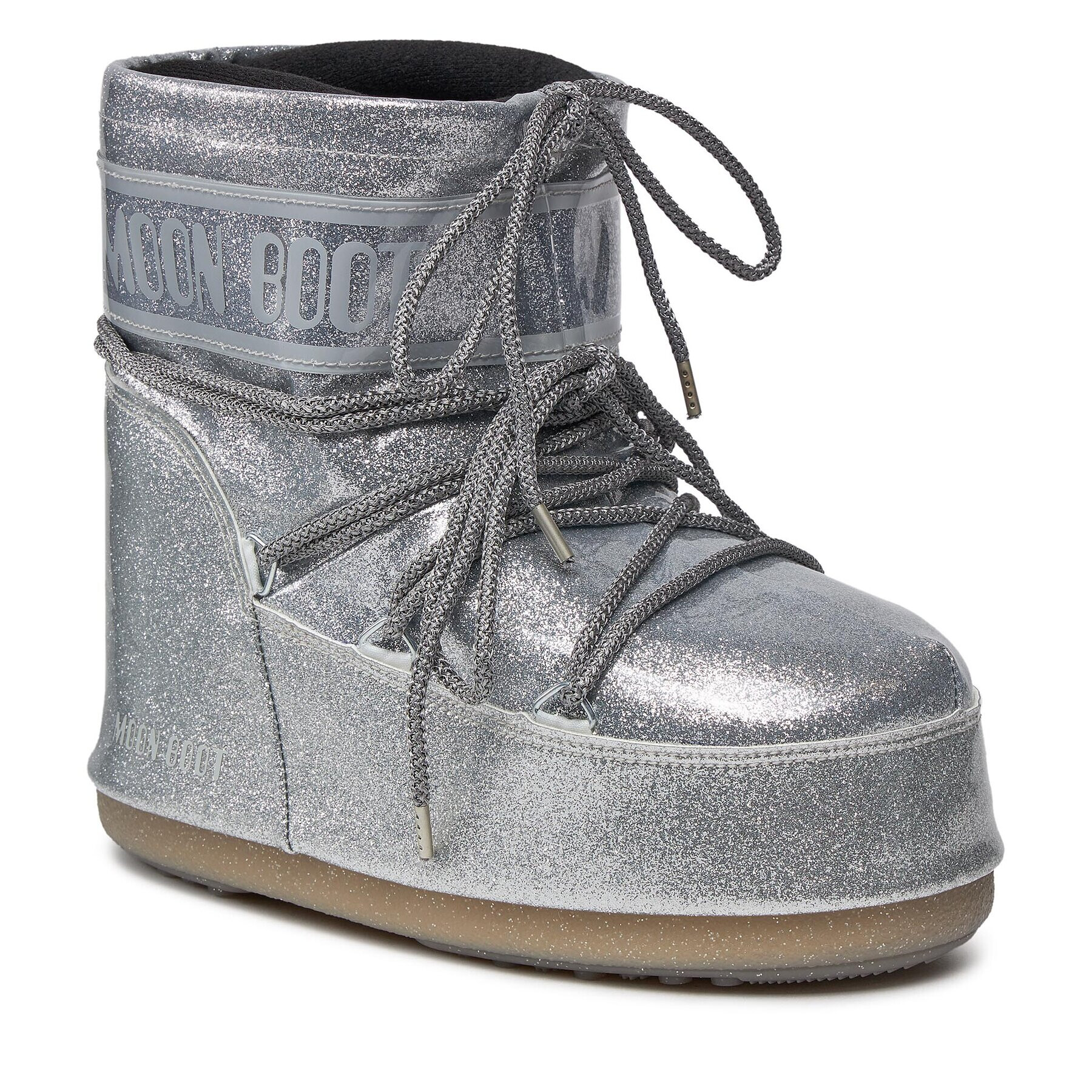 Moon Boot Cizme de zăpadă Low Glitter 14094400002 Argintiu - Pled.ro