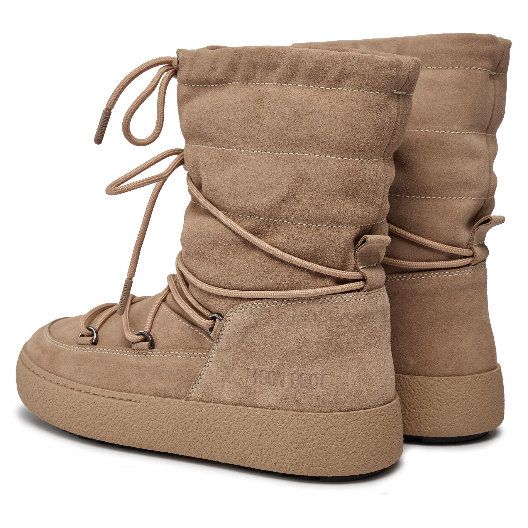 Moon Boot Cizme de zăpadă Ltrack Suede 24501100002 Bej - Pled.ro