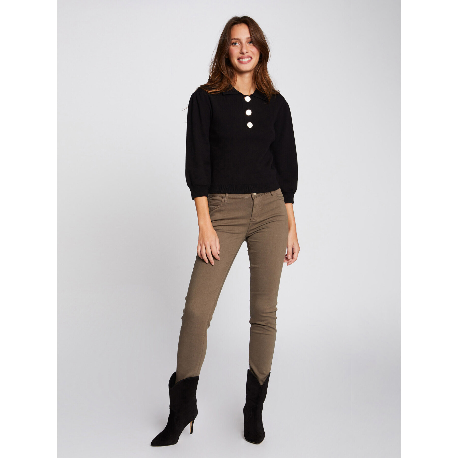 Morgan Blugi 211-PETRA Verde Skinny Fit - Pled.ro