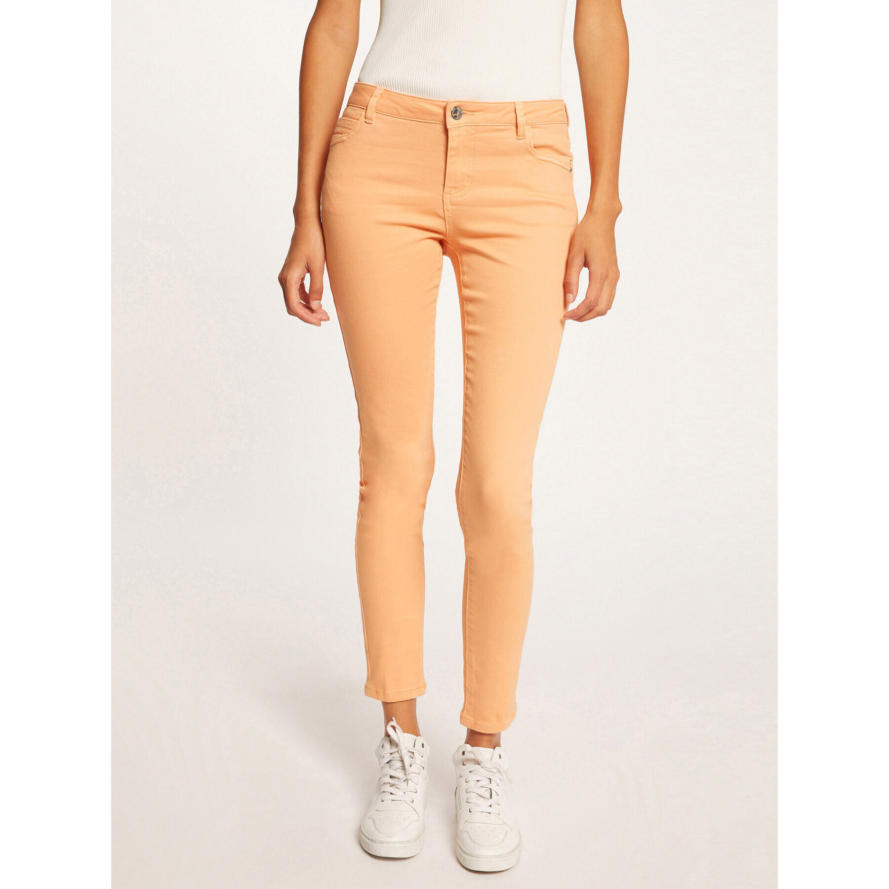 Morgan Blugi 211-PETRA1 Portocaliu Skinny Fit - Pled.ro