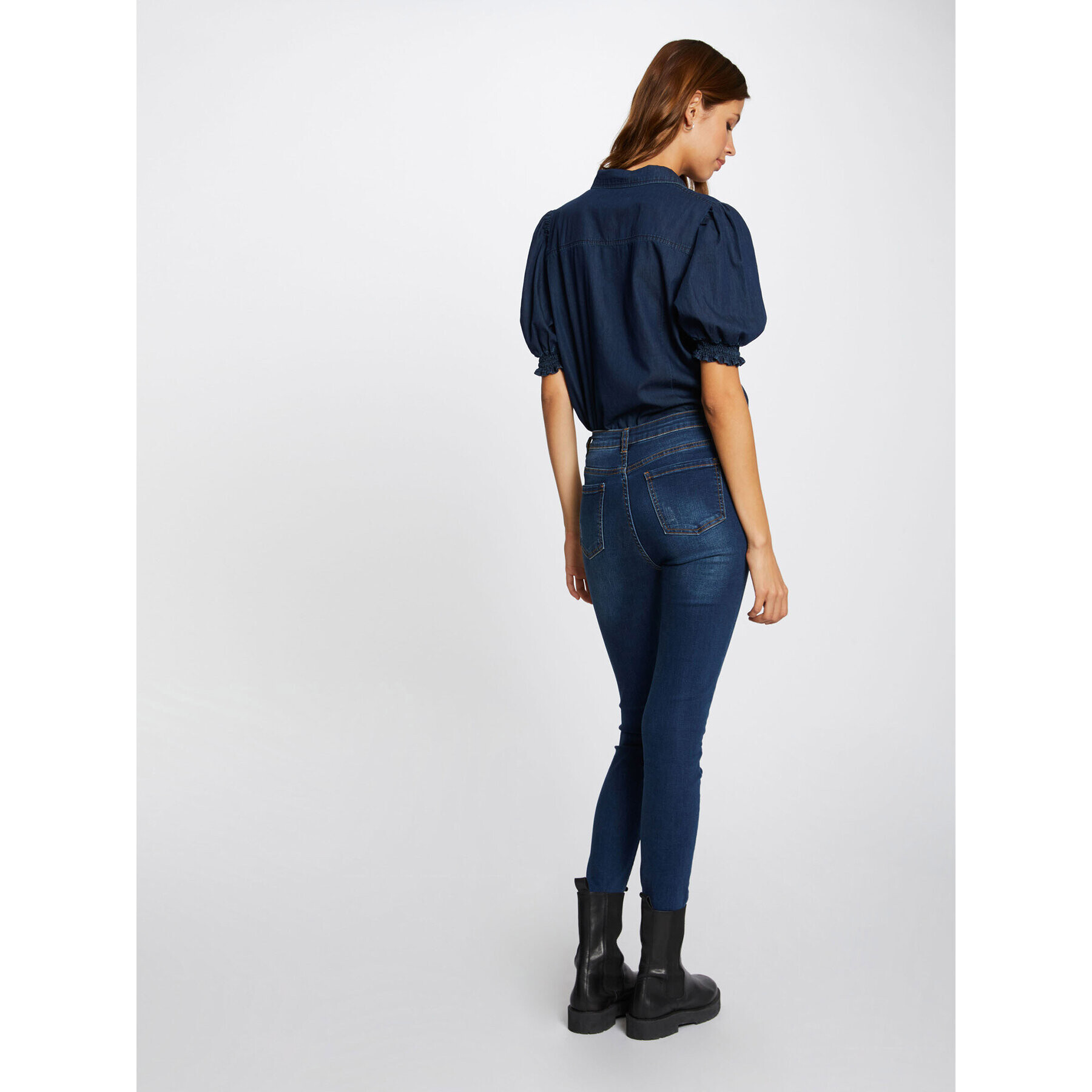 Morgan Blugi 212-PAMPA Bleumarin Skinny Fit - Pled.ro