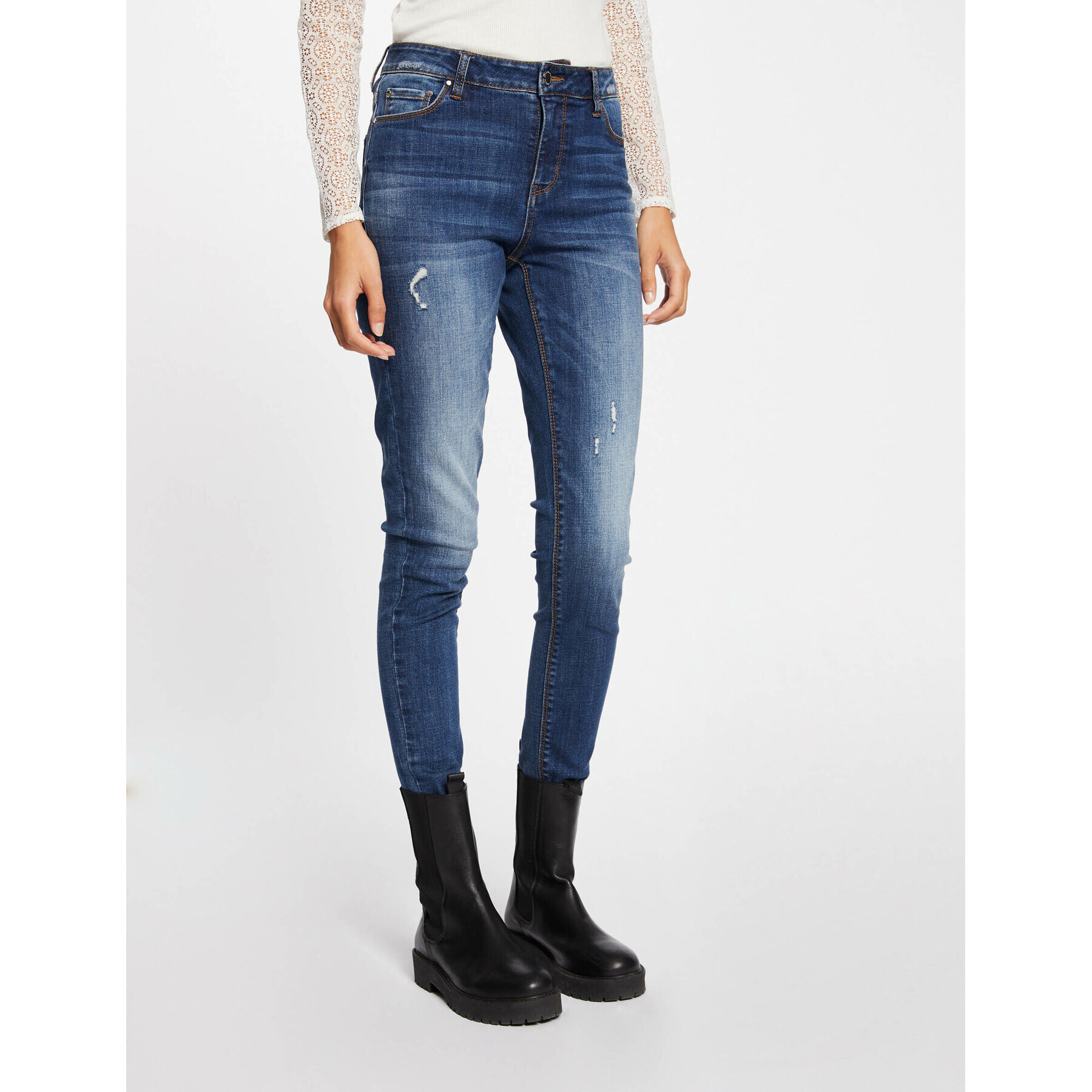 Morgan Blugi 221-PIER Bleumarin Skinny Fit - Pled.ro