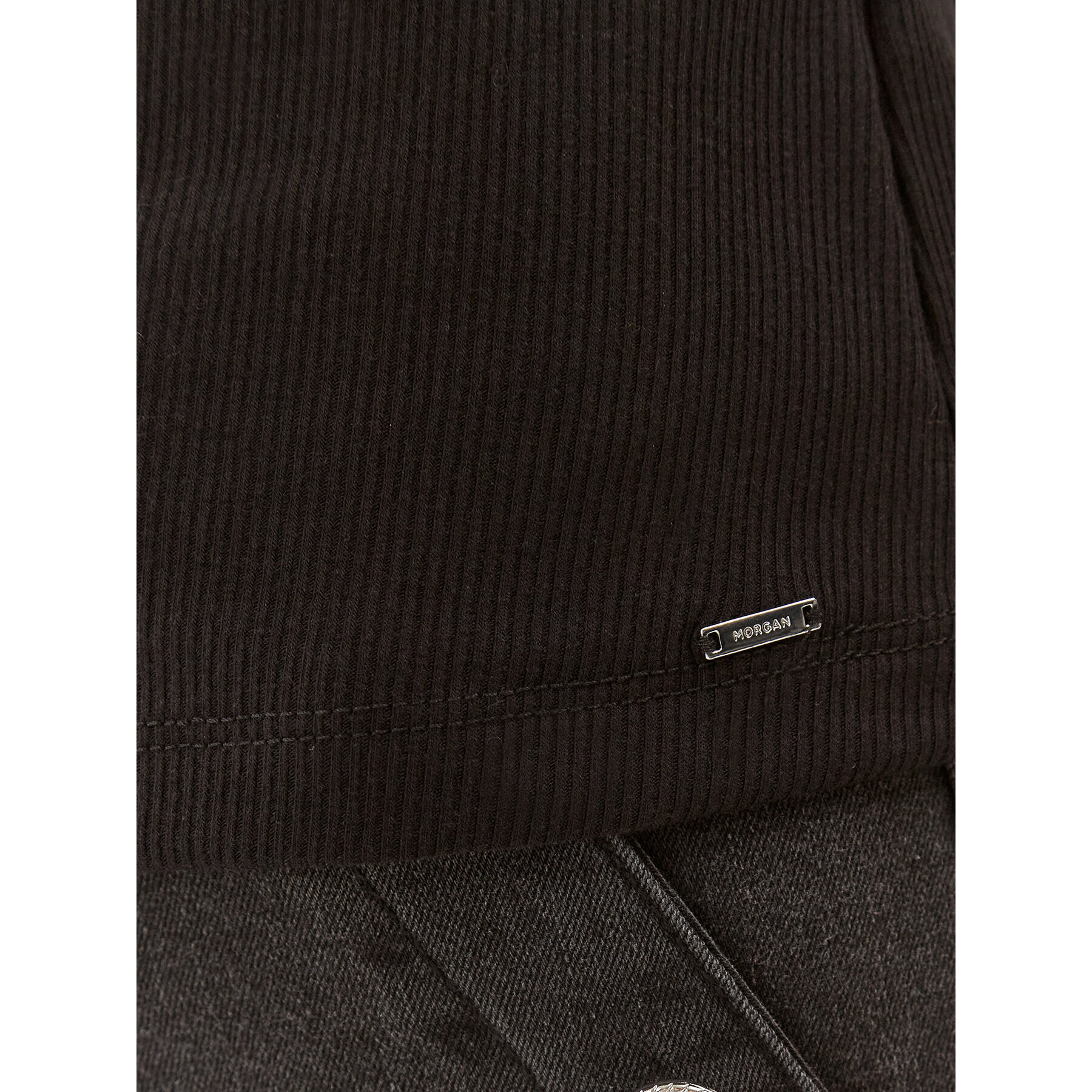 Morgan Bluză 232-DOUAZ Negru Slim Fit - Pled.ro