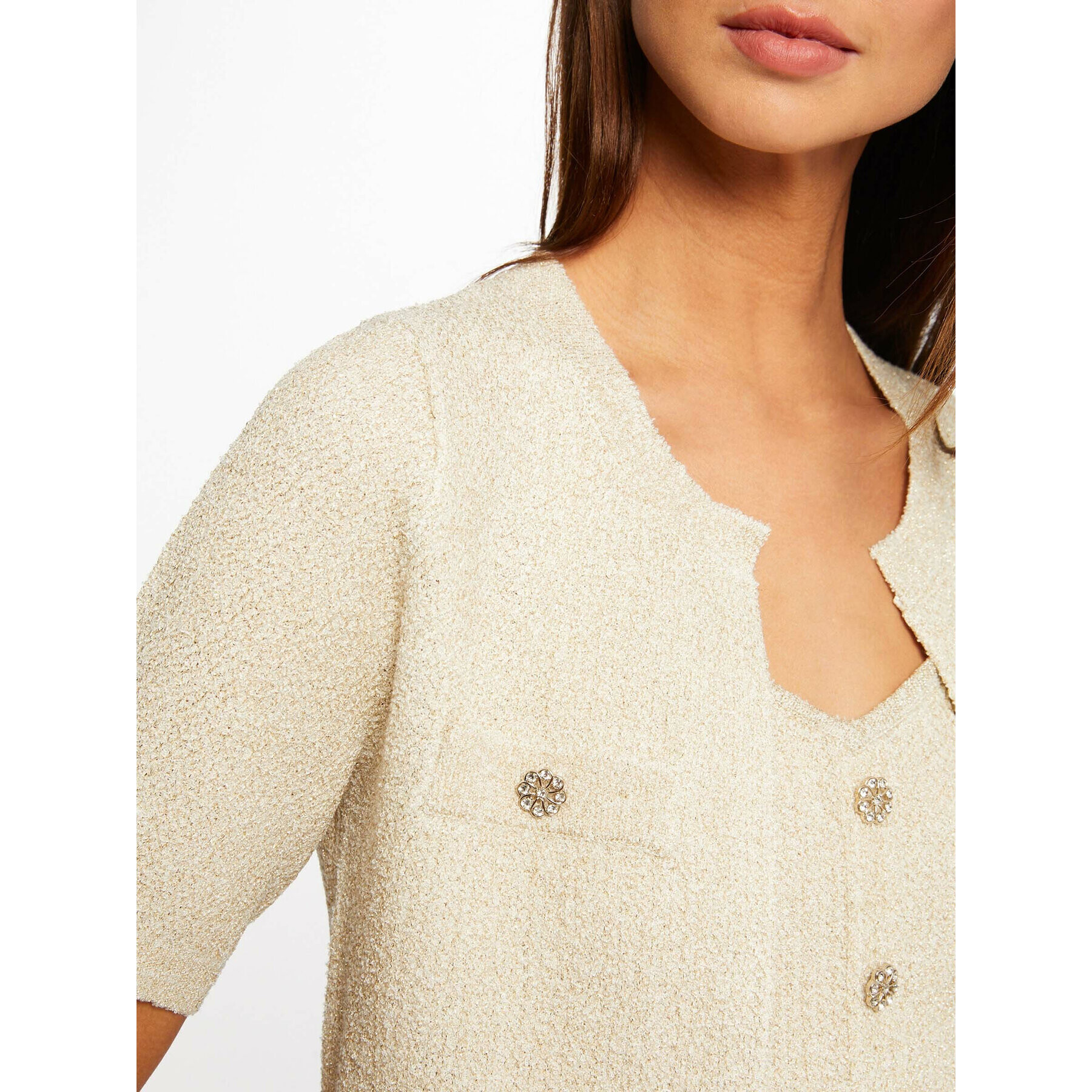 Morgan Cardigan 231-MROSE Bej Regular Fit - Pled.ro