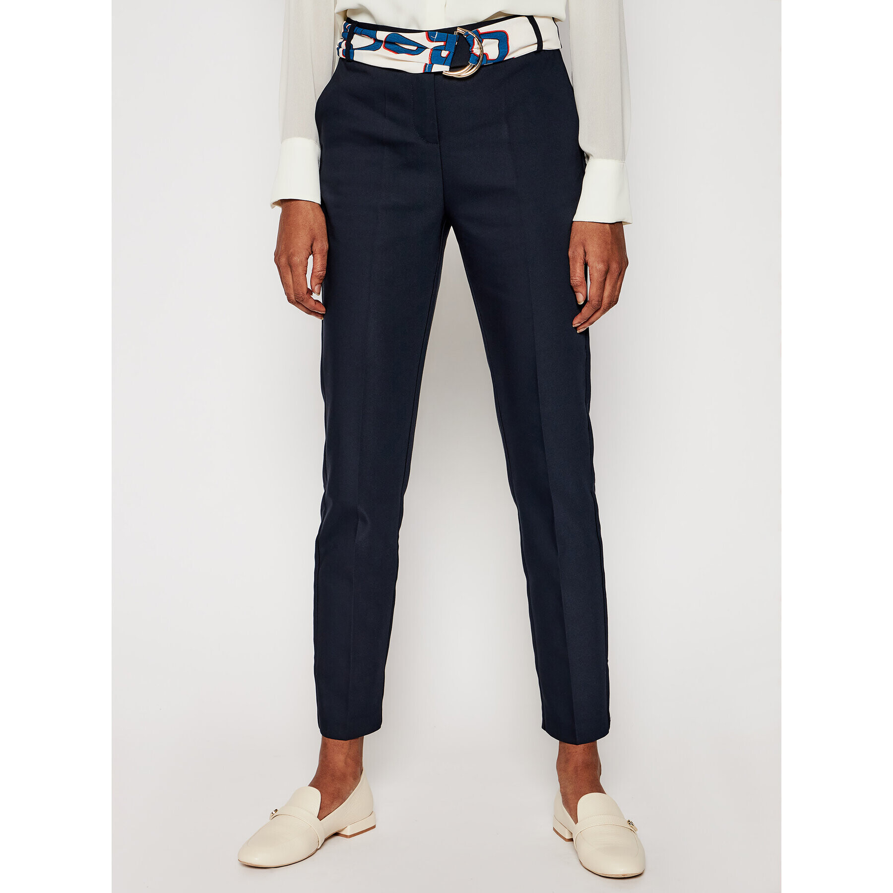 Morgan Pantaloni din material 211-Piloua.F Bleumarin Regular Fit - Pled.ro